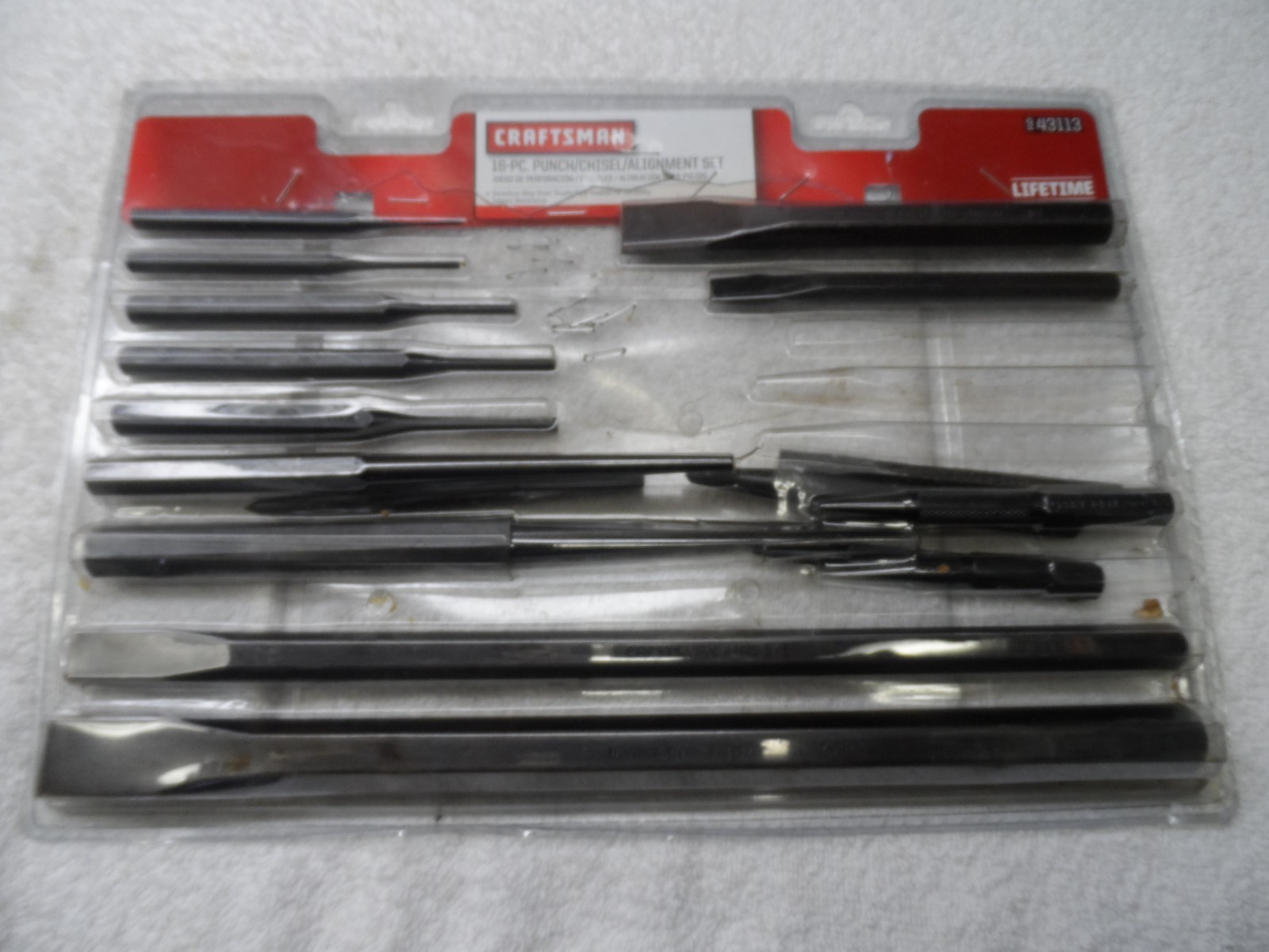 Craftsman Punch Chisel Alignment Set, made in China, 16 pcs – PN 43113 (package)