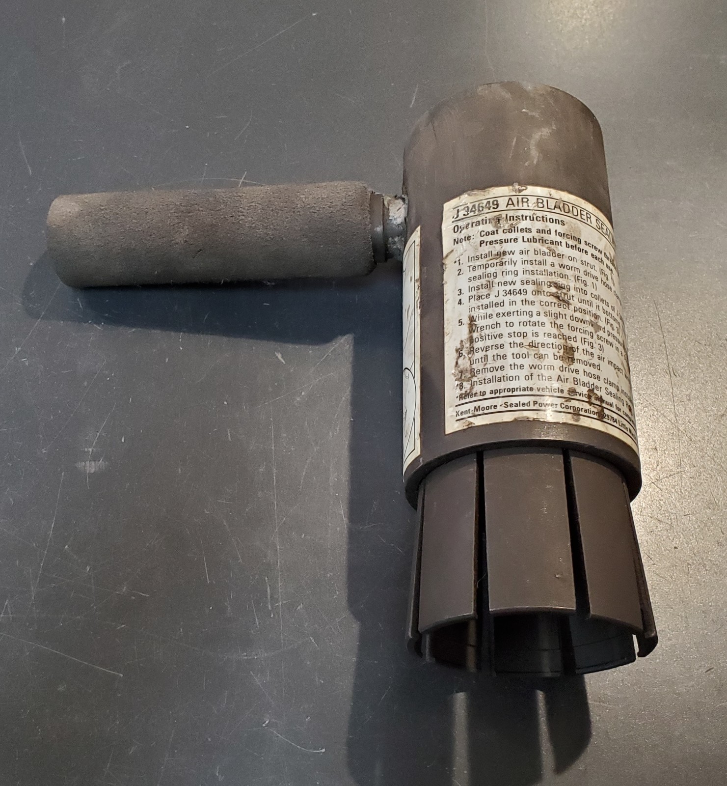 KENT-MOORE TOOL J-34649 AIR BLADDER SEALING RING COMPRESSOR