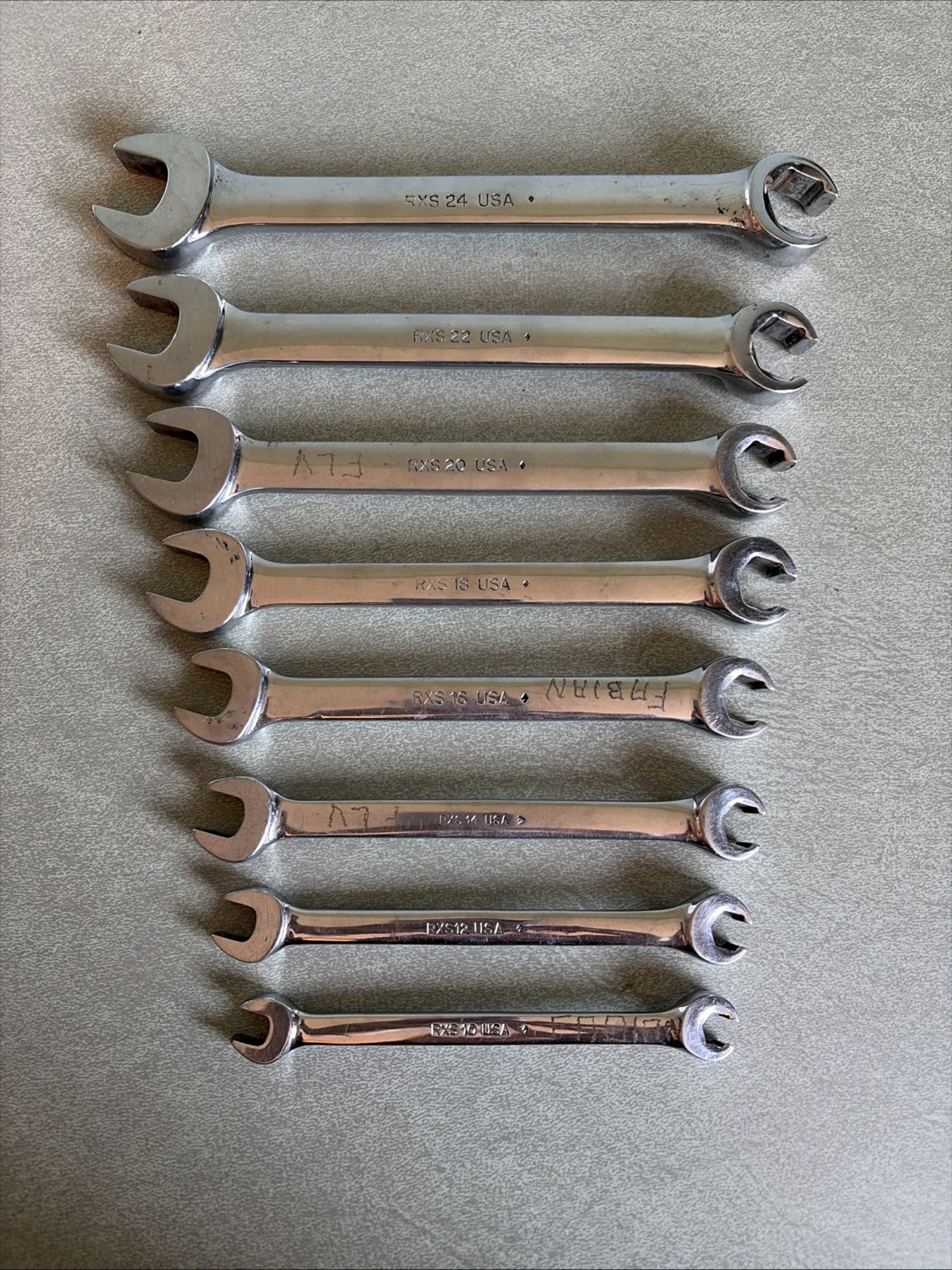 Snap On Tools Line Wrench 7 Piece Set SAE 5/16-3/4