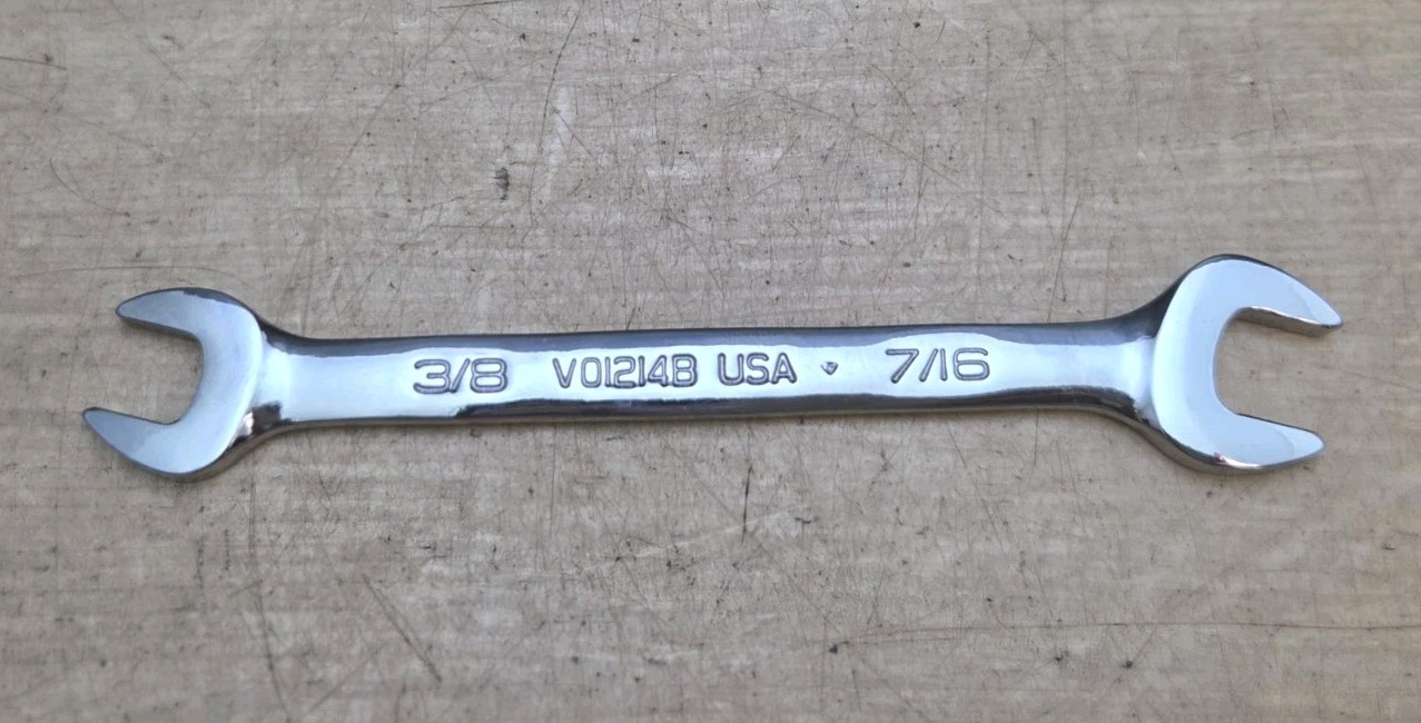 New Snap On VO1214B – 3/8″ X 7/16″ Chrome Double Open End Wrench
