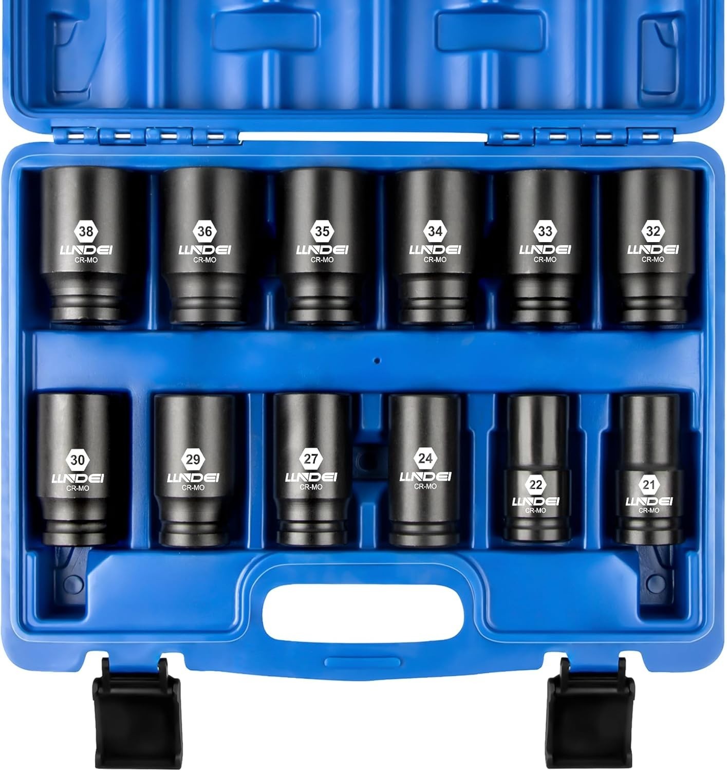 Pro 3/4 Drive Impact Socket Set 12pc Metric 21-38mm CR-MO Lifetime