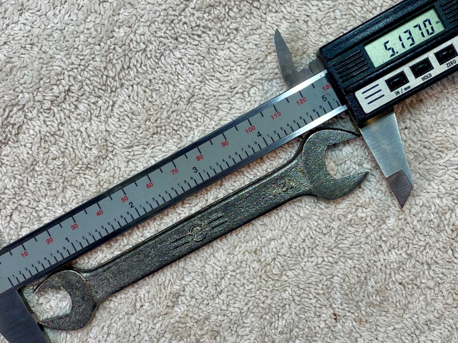 Vintage RK Honda Motors 10mm x 12mm Open-End Wrench No. 1211, Made in Japan