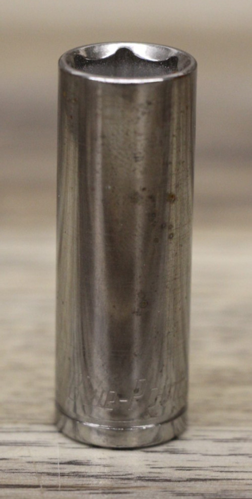 BLUE POINT BLPLS1412 1/4″ DRIVE 1/2” SAE DEEP 6 POINT CHROME SOCKET