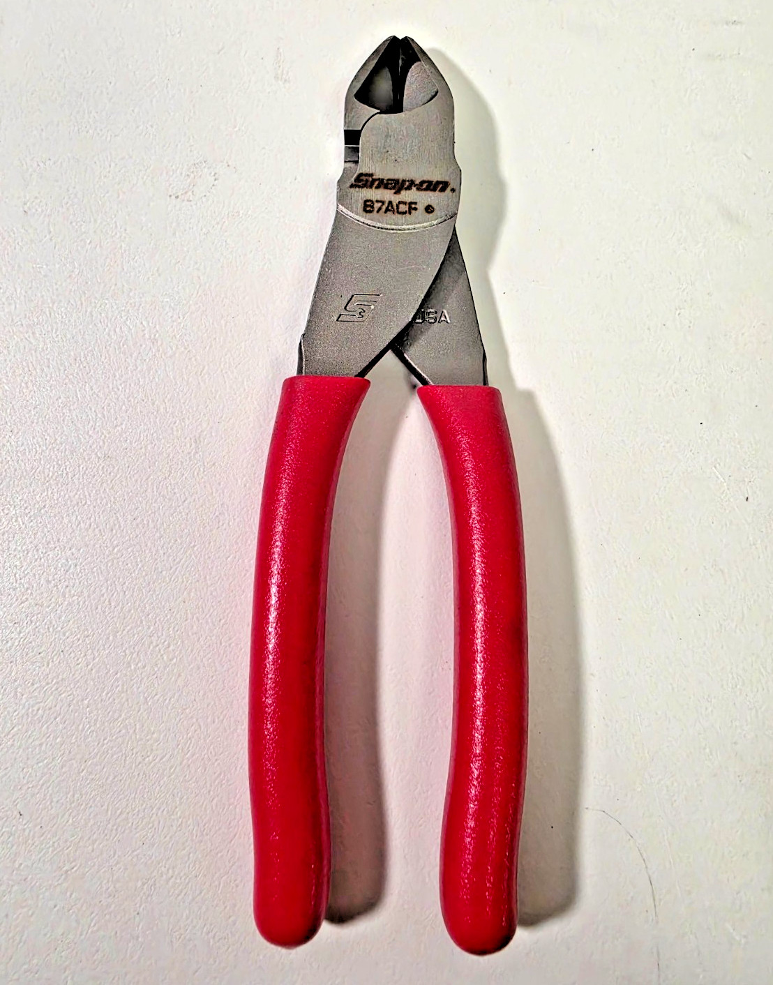 *NEW* Snap-On USA 87ACF 7″ VectorEdge Diagonal Cutters RED FAST FREE SHIPPING!!