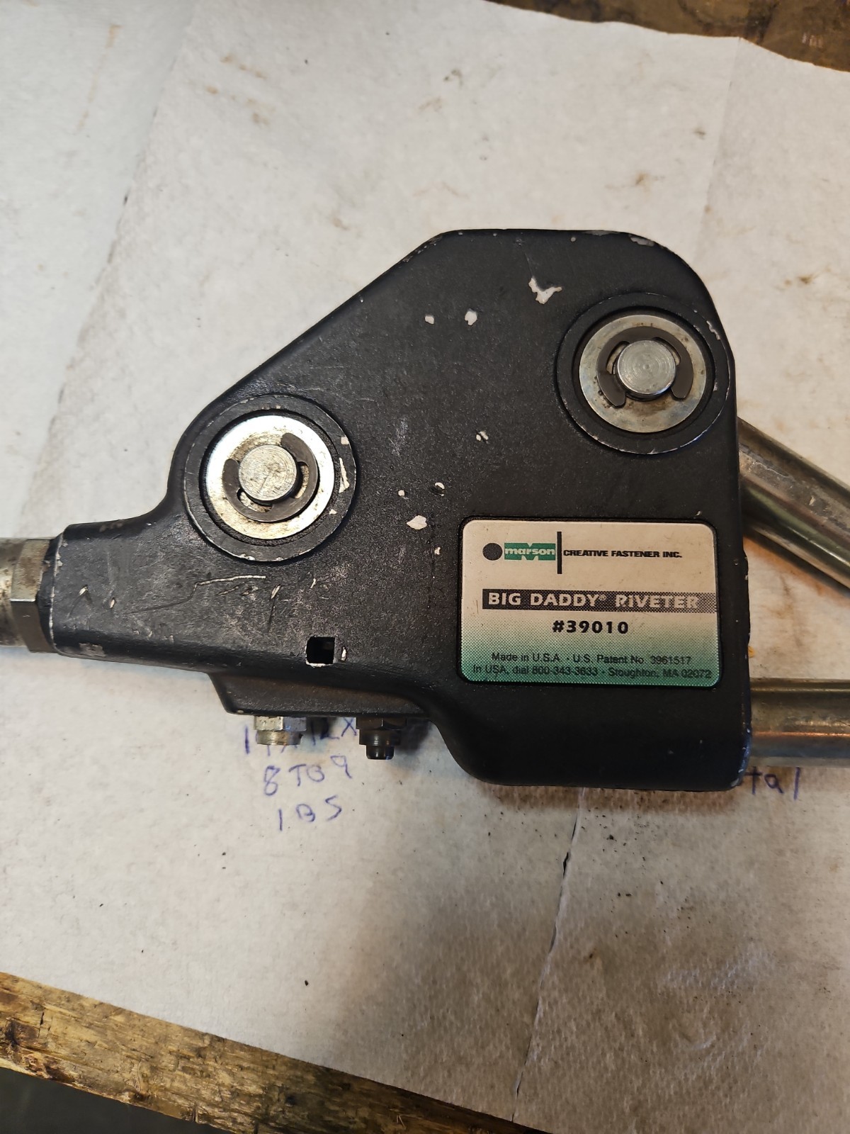 MARSON 22″ BIG DADDY RIVETER # 39010 HEAVY DUTY HAND TOOL RIVET MADE IN USA