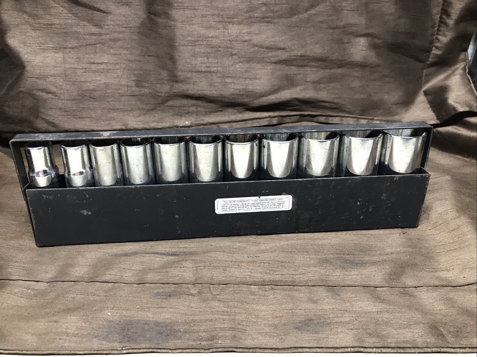 Craftsman 11pc 12Pt SAE Deep Socket Set 1/2″ Drive 1 1/8”-1/2” Made in USA
