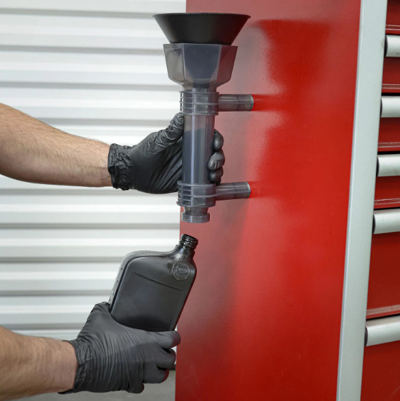 SureBilt Multi-Purpose Funnel Holder With Dual Magnetic Arms & End Cap