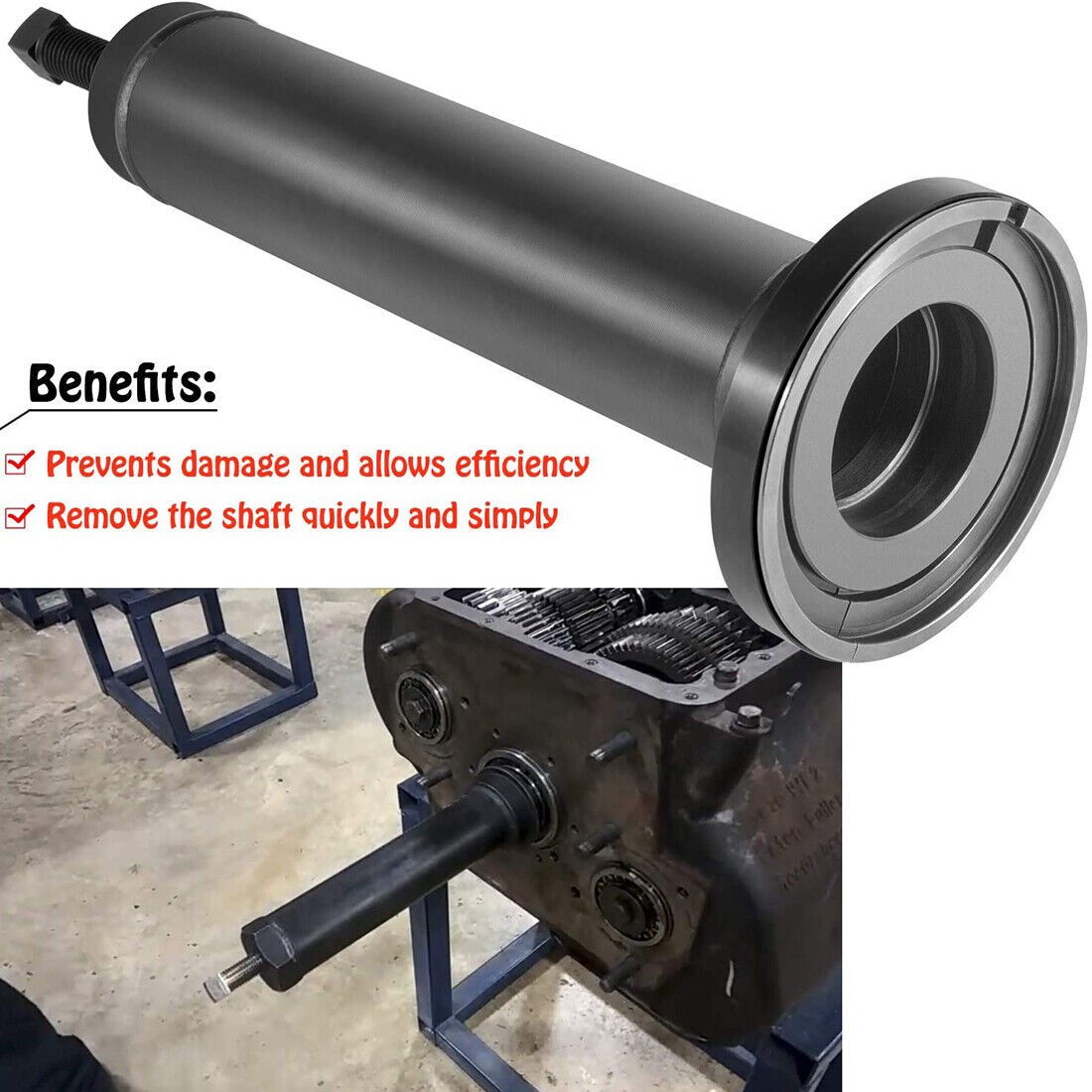 for Eaton Fuller Input Shaft Bearing Puller Tool 4308011 for 1 3/4″ & 2″ shafts