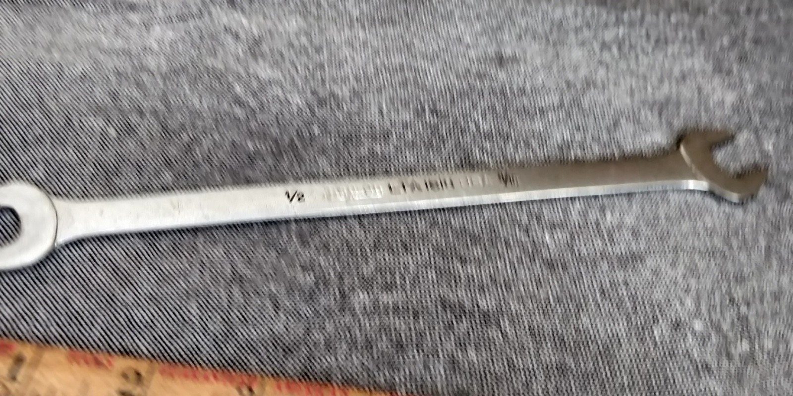 Snap On 1/2″-9/16″ SAE Chrome Low Torque Slime Line Open End Wrench LTA1618