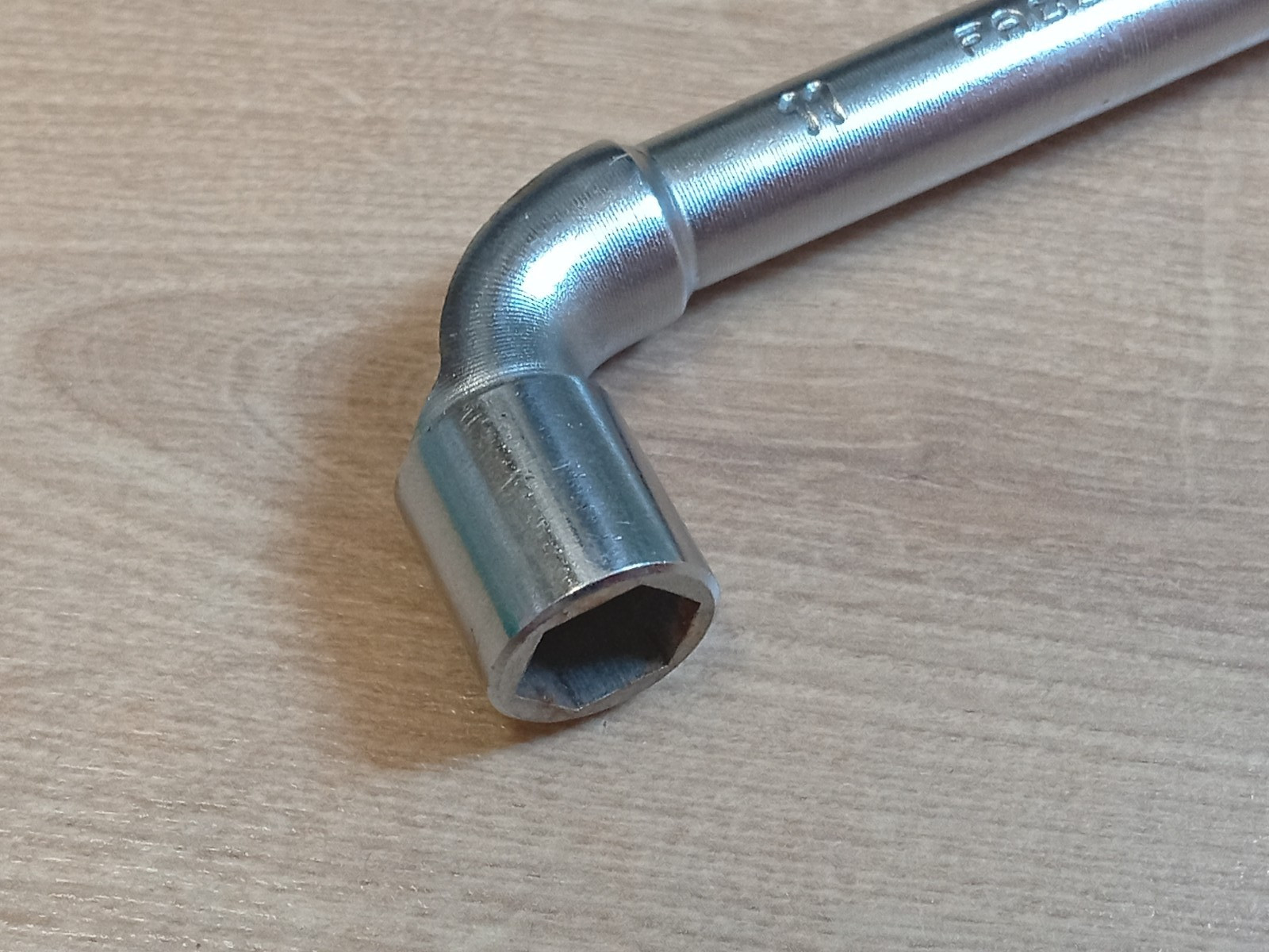 Facom No75, 11mm, Vanachrome Angled, Pass Through Socket Wrench, Made In France
