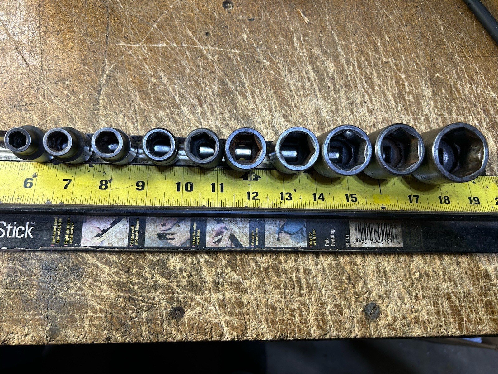 MAC 10Pc VI & VP 1/2″ Drive SAE Shallow Impact Socket Set