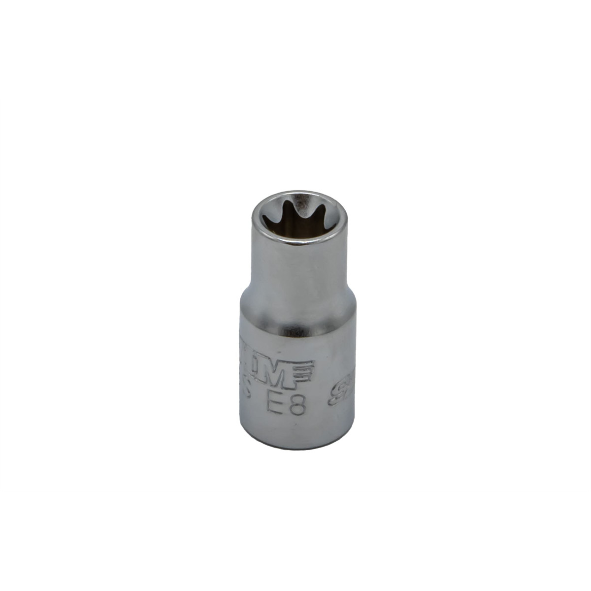 VIM Tools E8 TORX Socket, 1/4 Inch Square Drive, Satin Chrome
