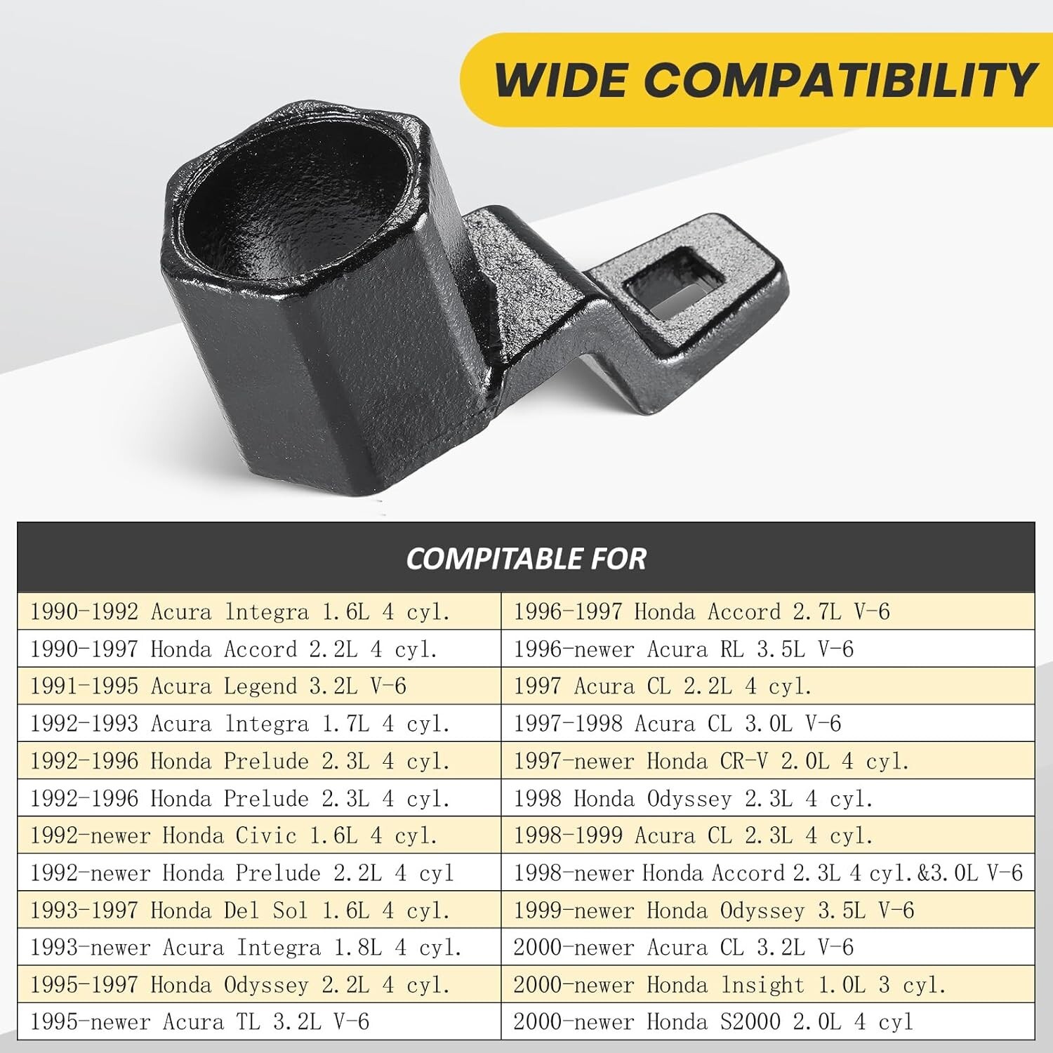 50mm Crankshaft Crank Pulley Removal Wrench Holder Tool For Honda Acura Engines