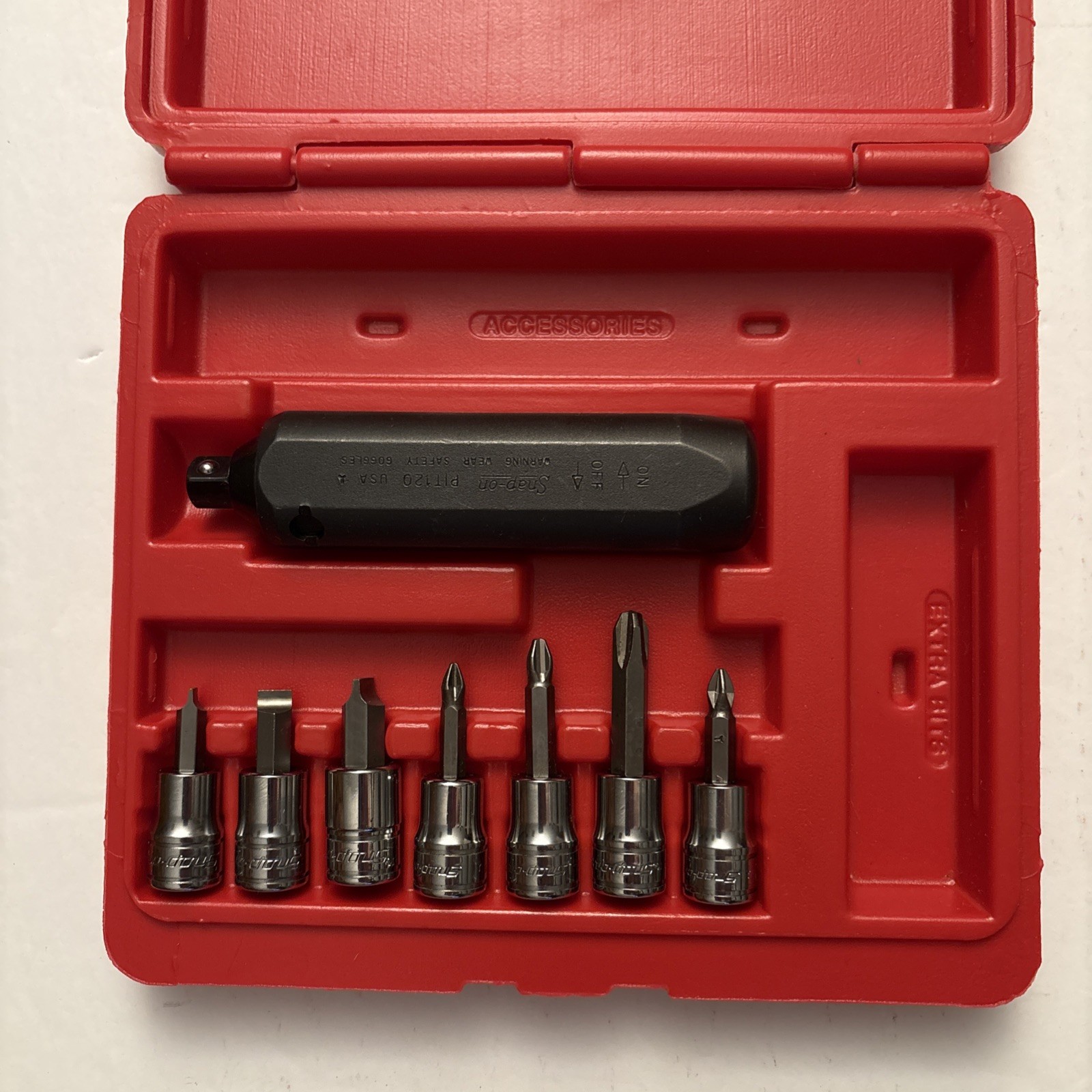 Snap On 8 Pc 3/8” Drive Impact Driver Set 208EPIT