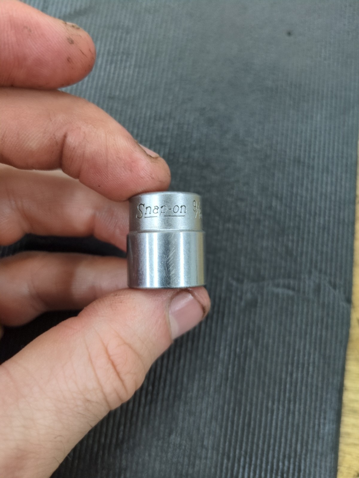 SNAP ON 9/16″ TM18 1/4″ DRIVE SAE 6 POINT SHALLOW CHROME SOCKET TM 18 9/16 «