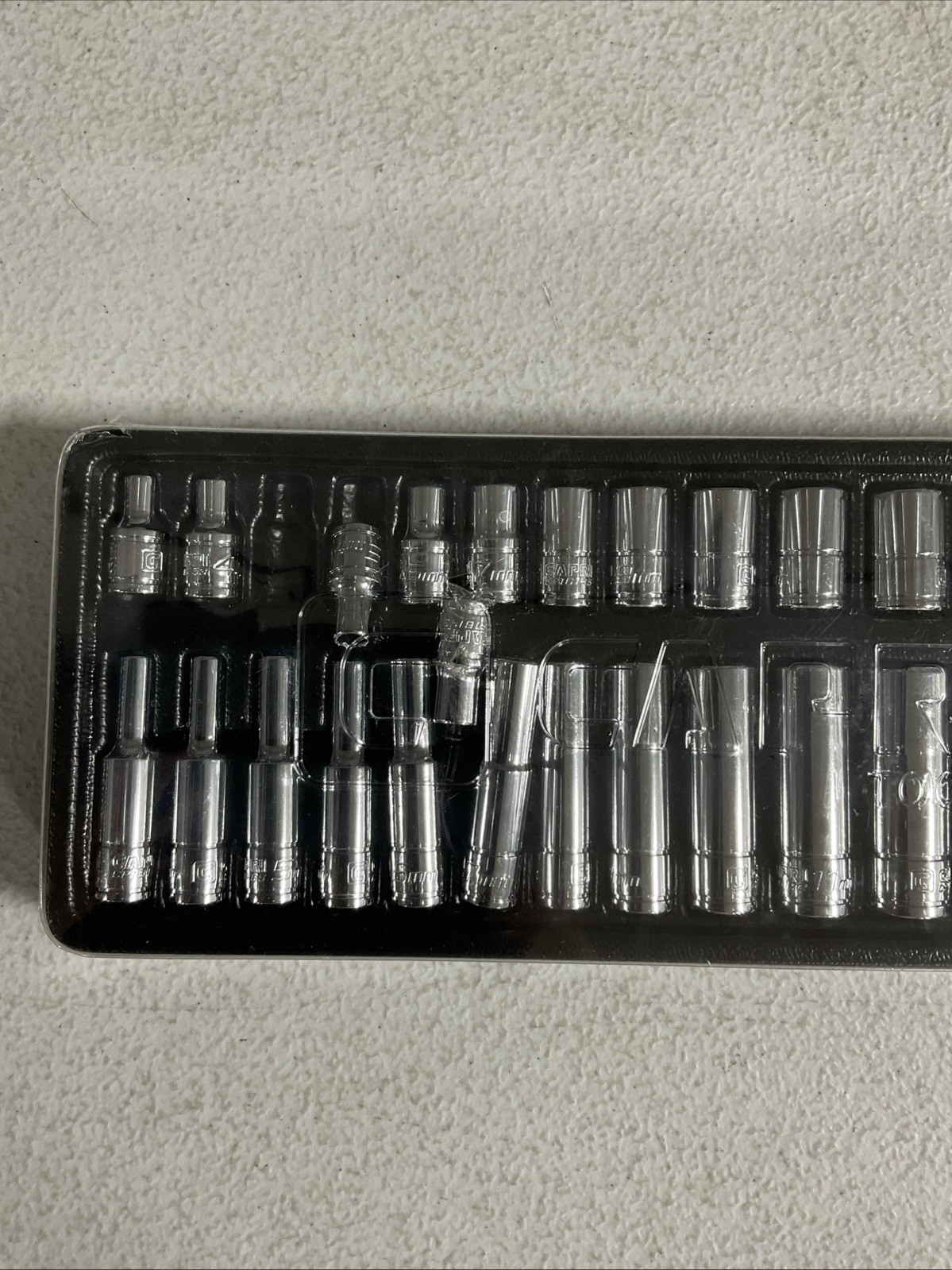 Capri Tools 1/4 in. Drive 12-Point Socket Set, 4-15 mm, Metric, 28-Piece
