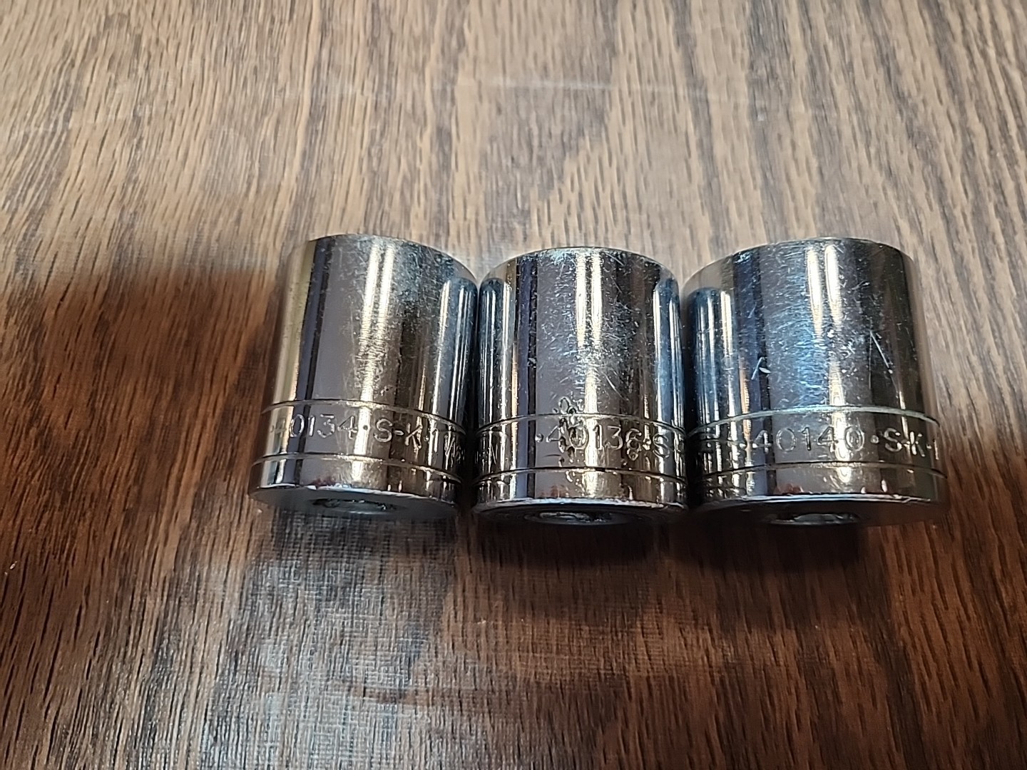 Vintage SK Tools 1/2″ Drive 8pc Socket Set 7/16″ – 1-1/4″ USA + Ratchet & Exten