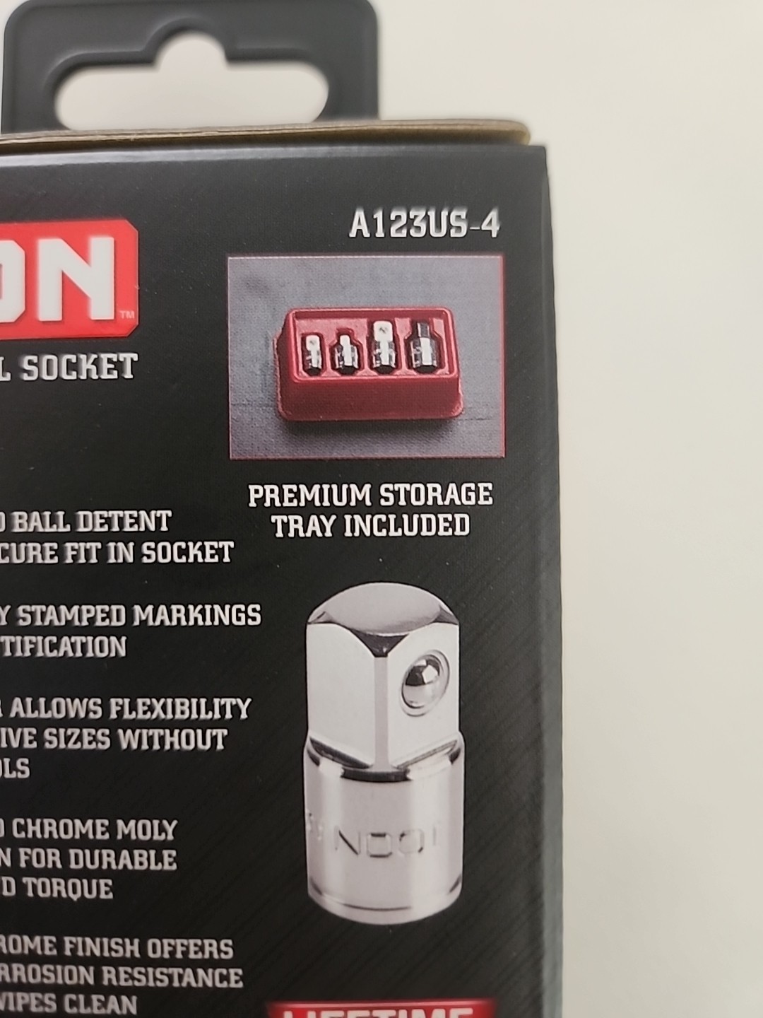 Icon Professional Socket Adapter Set 4 Piece Chrome Moly Steel A123US-4 57324