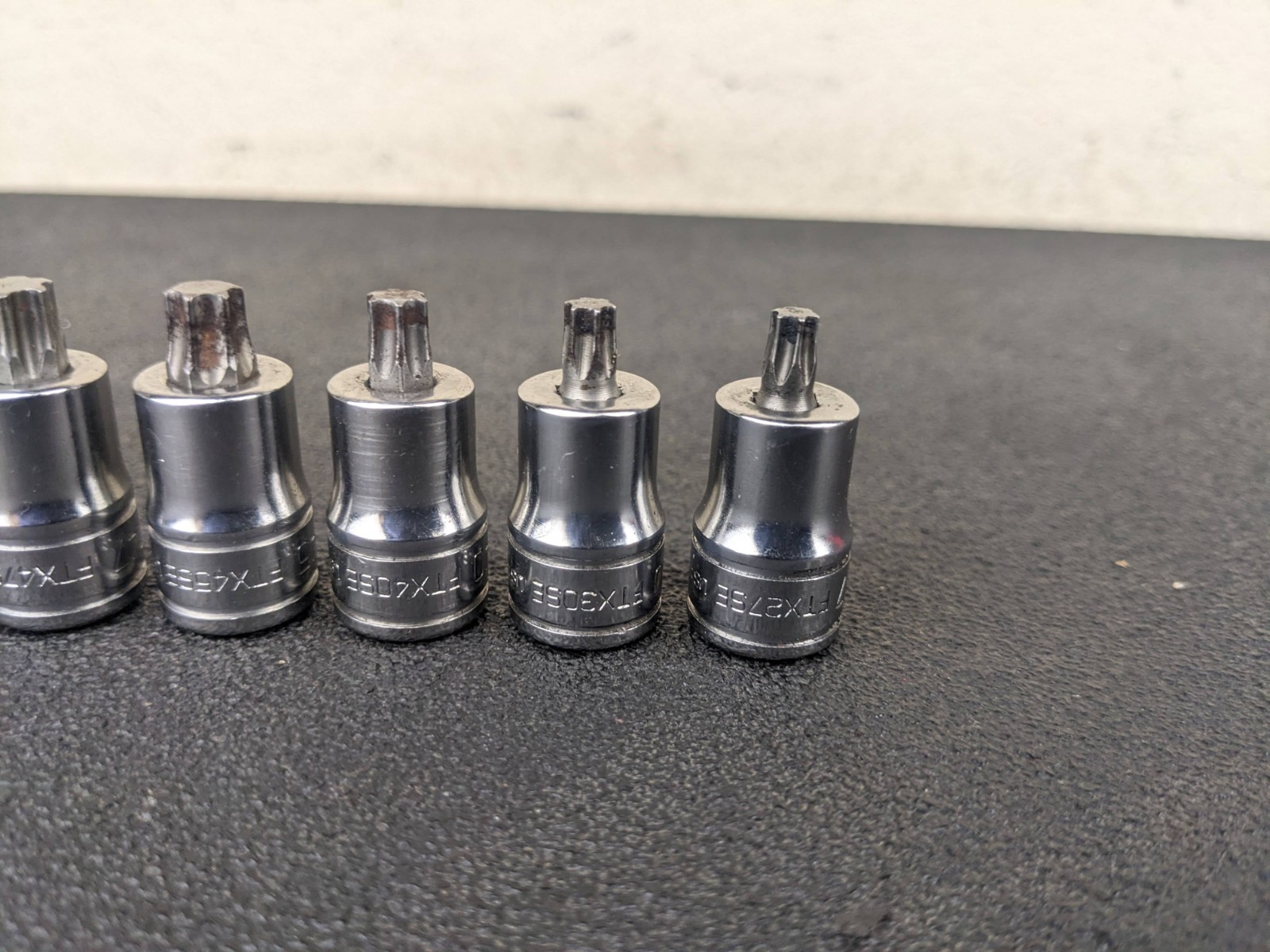 #bp502 Snap On 7pc 3/8″ Drive Stubby Torx Socket Driver Set T27-T55 207EFTXYSE