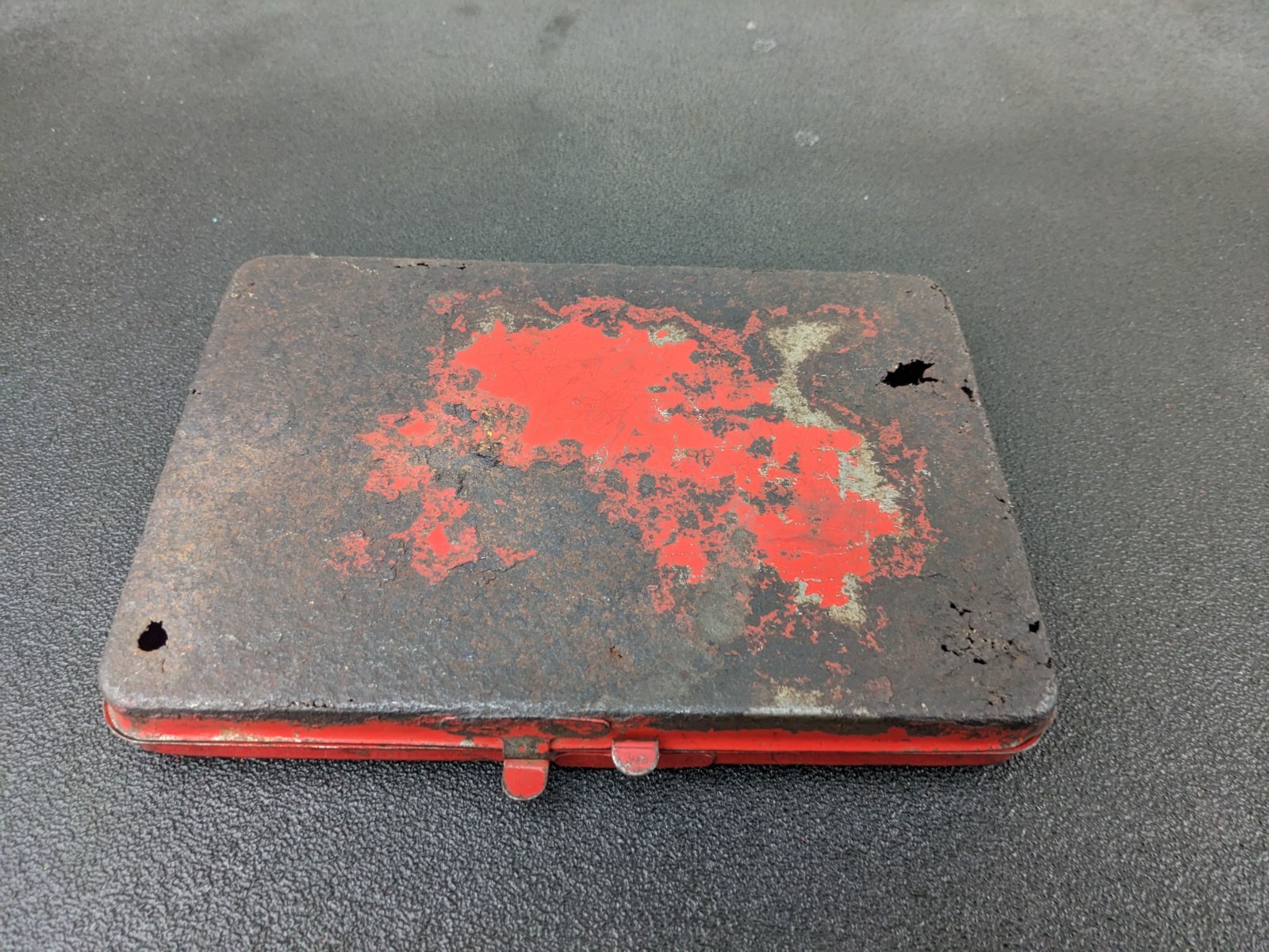 #bp277 Snap On KRA-275 Tool Box Red Metal Case for 1/4″ Drive Socket Set