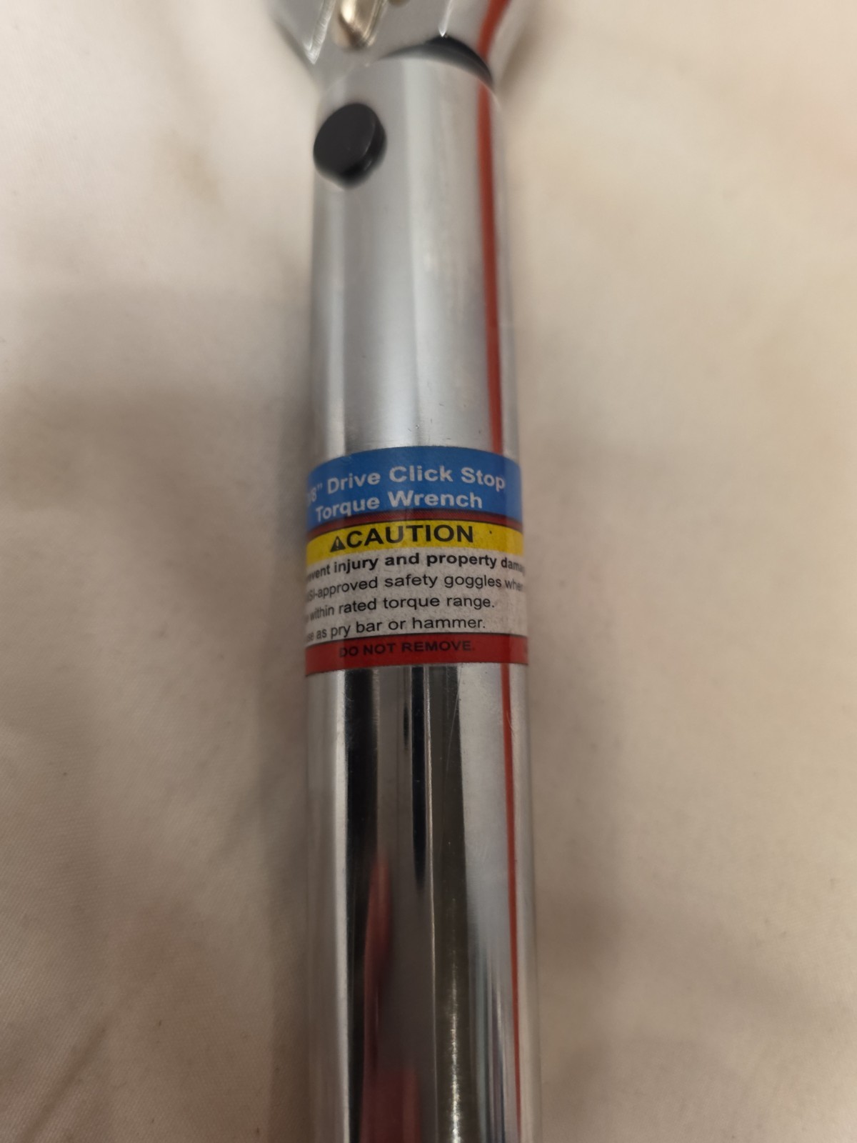 Pittsburgh Tools CLICK TYPE Torque Wrench with Case 3/8″ Drive Brand New