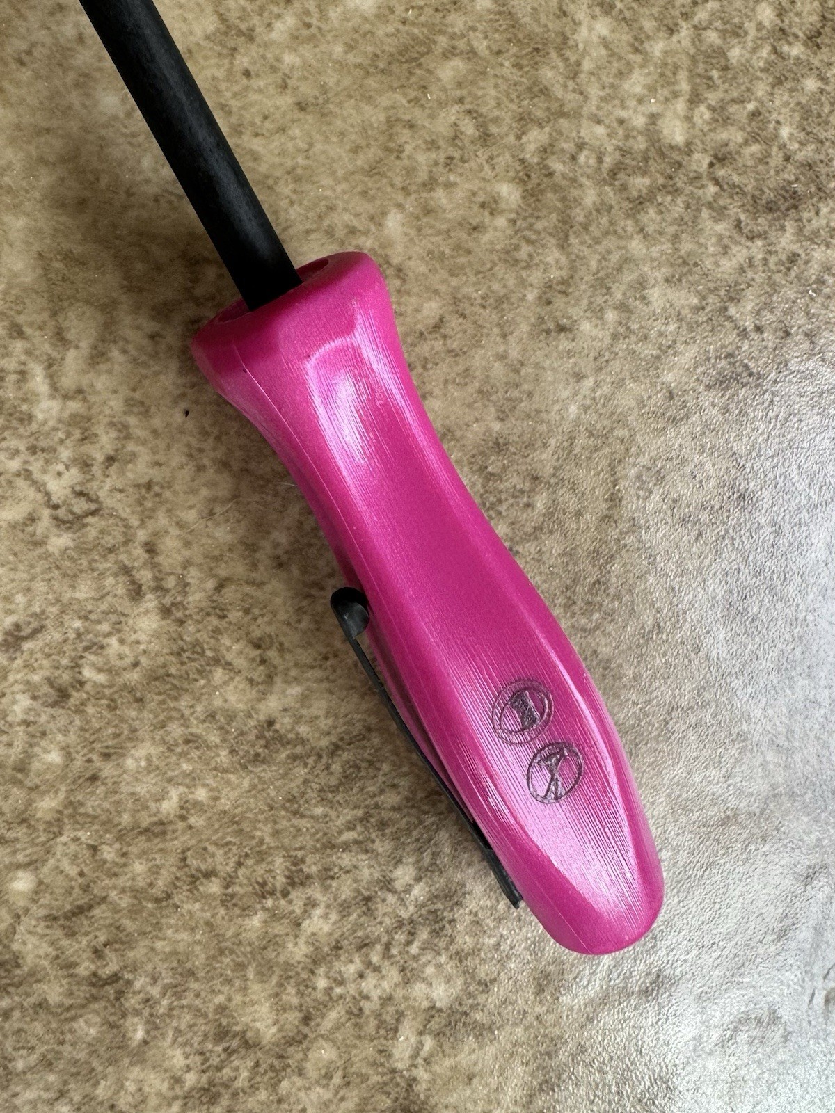 🟣 NEW Snap-On ELECTRIC PINK 90 Degree MINI Pocket Prybar Electric Pink PBMA5