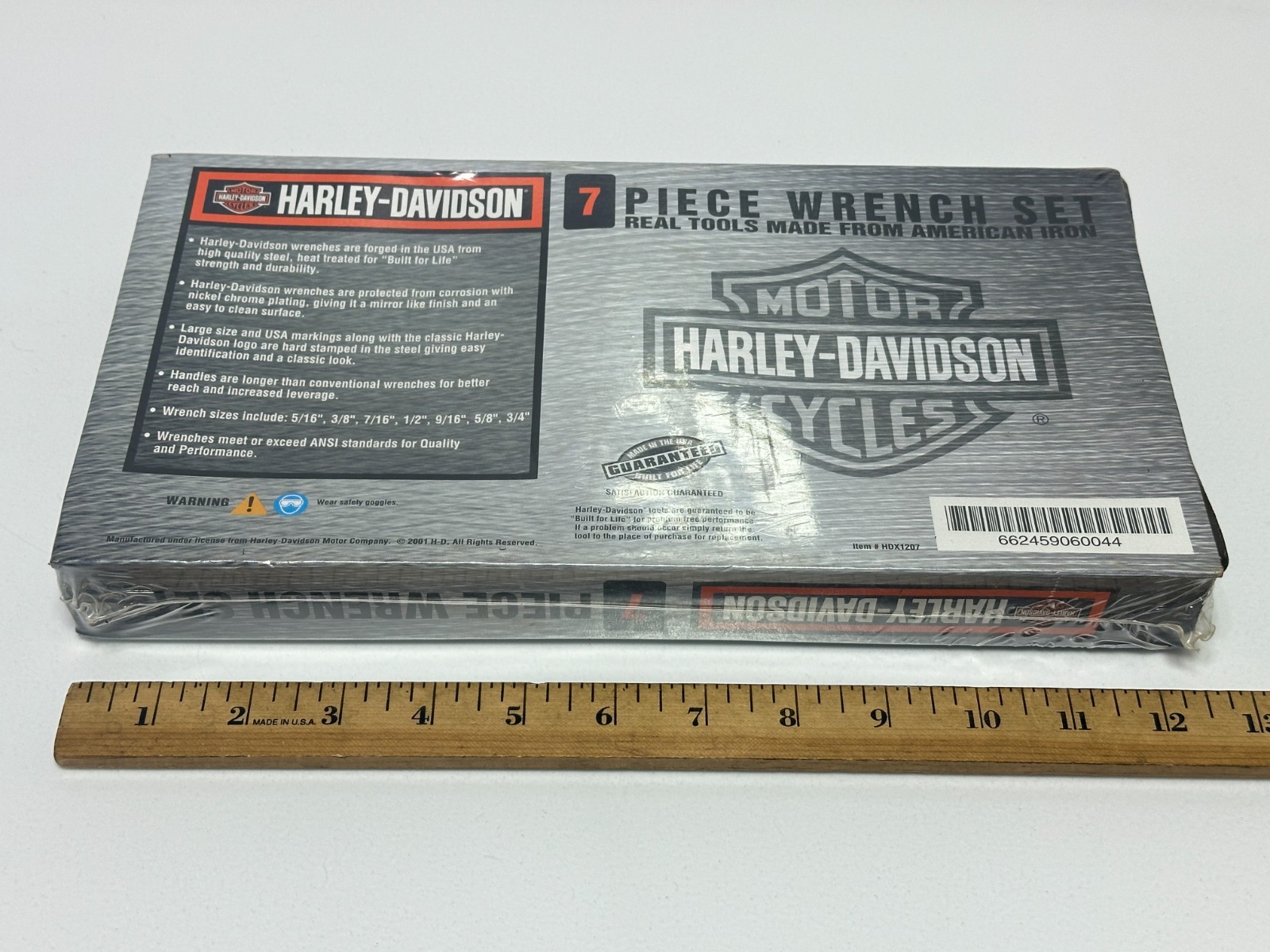🇺🇸 Harley Davidson HD USA American Iron 7 Piece SAE Full Polish Wrench Set NEW
