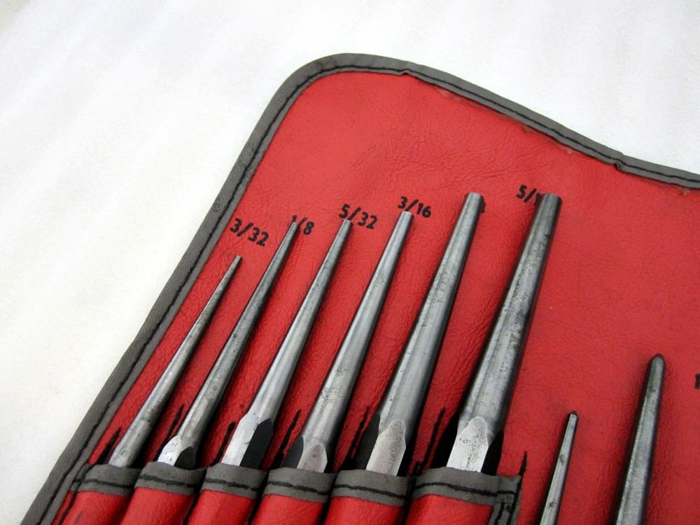 Vintage Snap-on 24pc Complete Punch & Chisel Set PPC-260AK C-260A USA