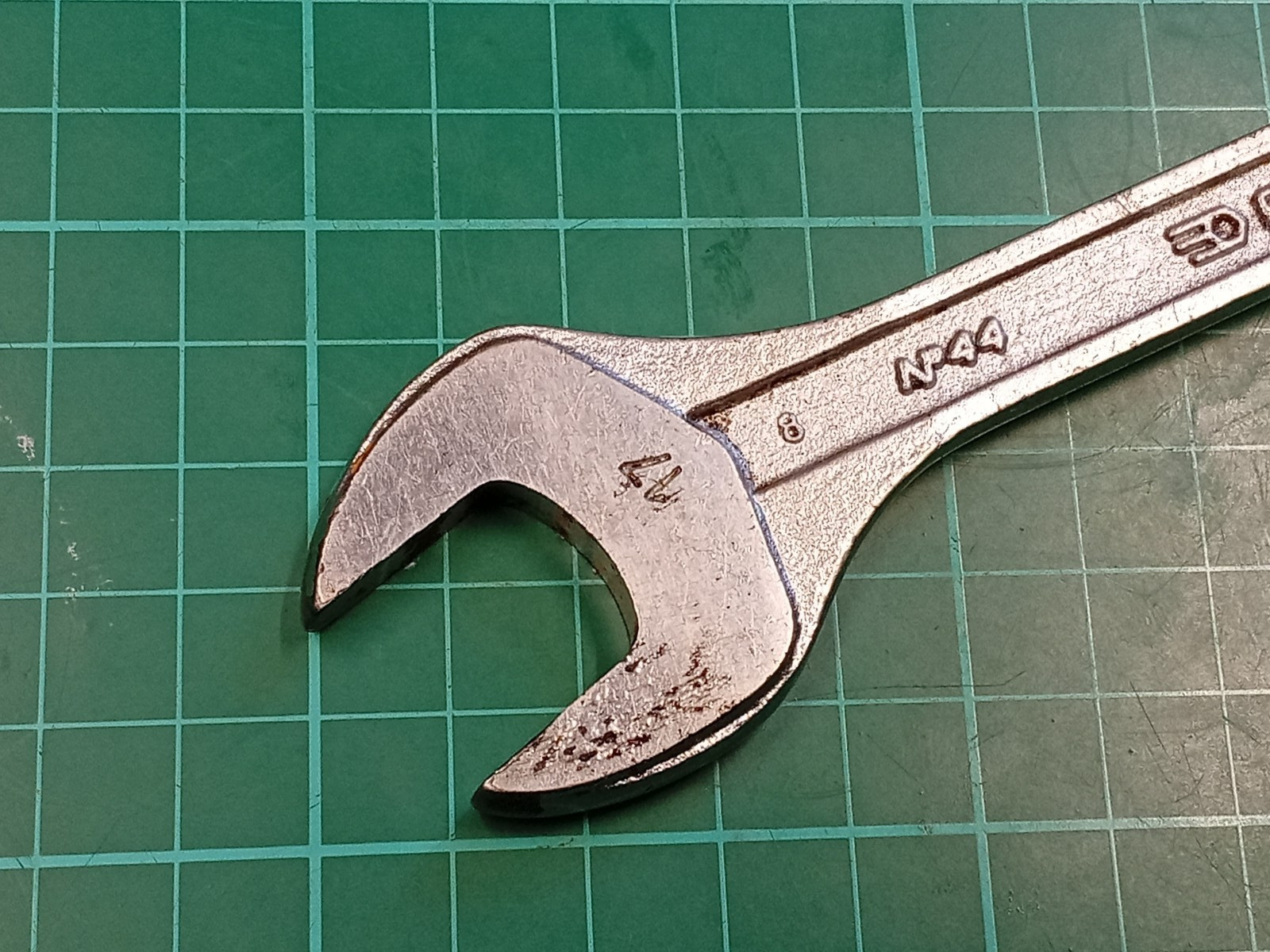 Facom No44, 15mm x 17mm, Vanachrome Super S, Open Ended Spanner, Made In France