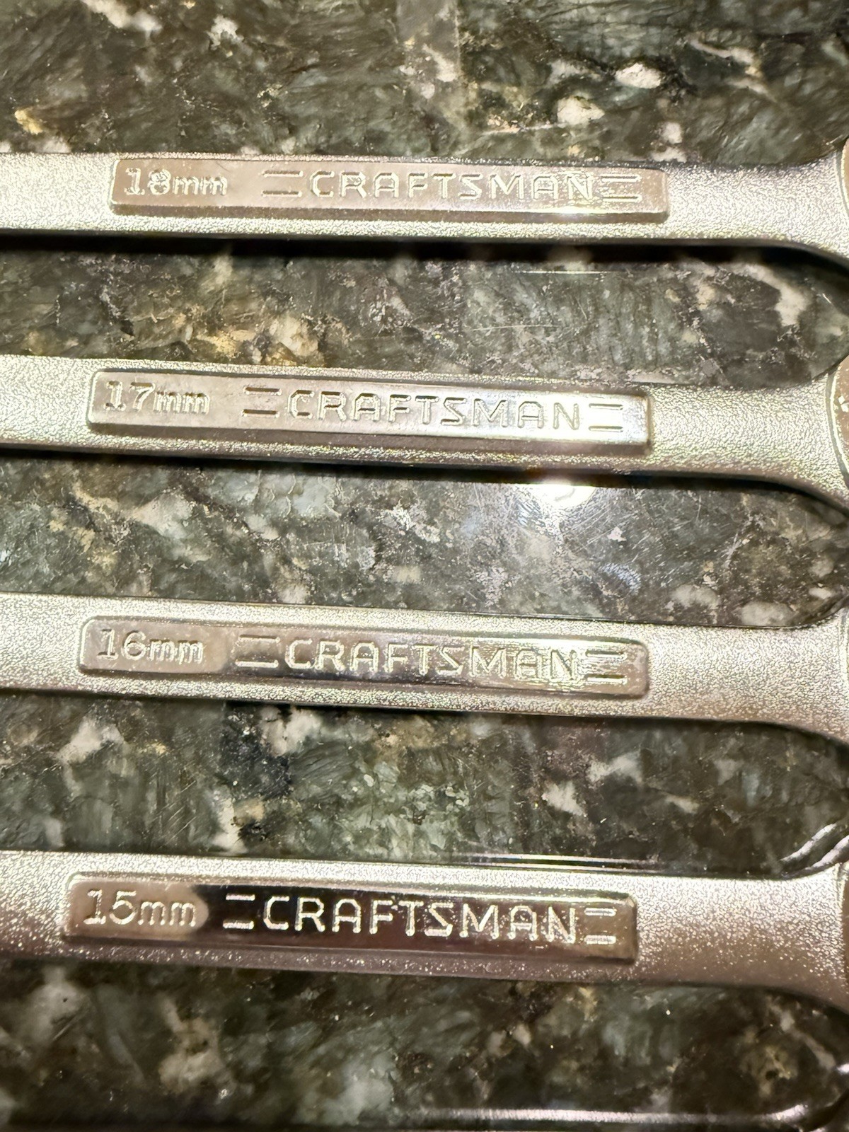 NOS CRAFTSMAN 12pt METRIC Combination Wrench Set 6mm-18 NO Skips (13 pieces) USA