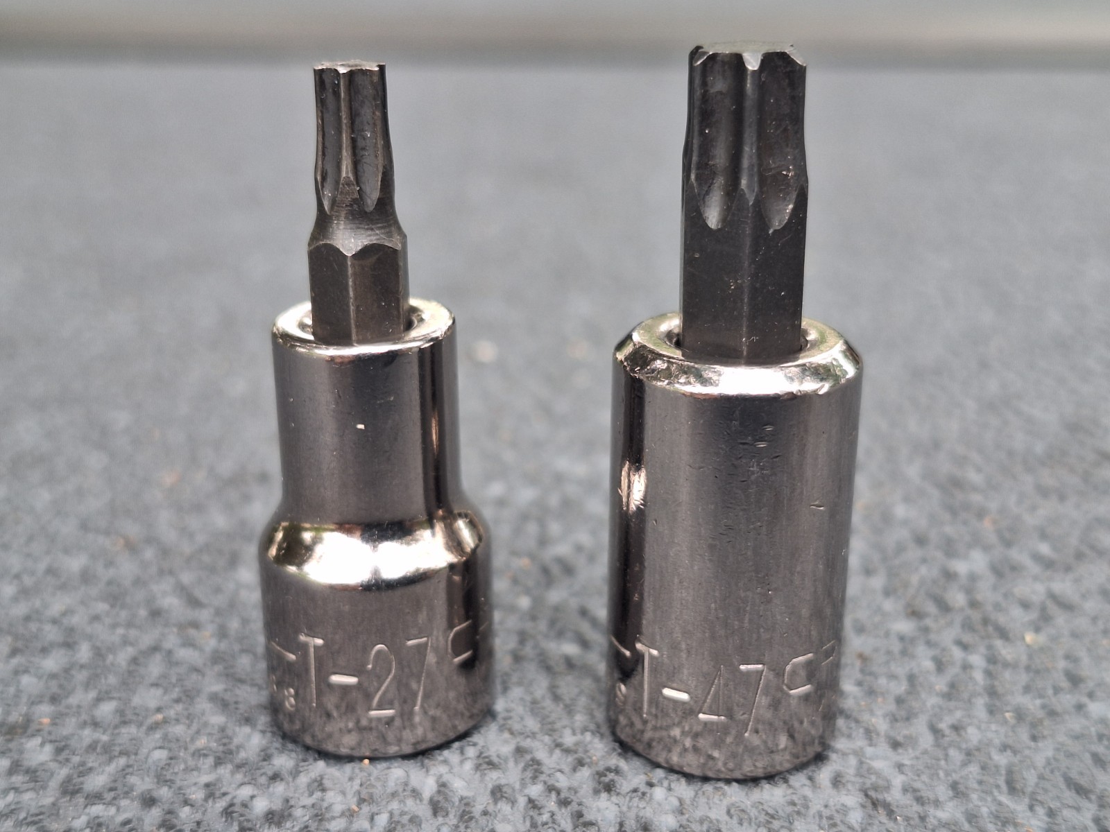 NOS Craftsman GK USA 11-pc 1/4 3/8 1/2 TORX Bit Socket Set w/RARE T-27 & T-47