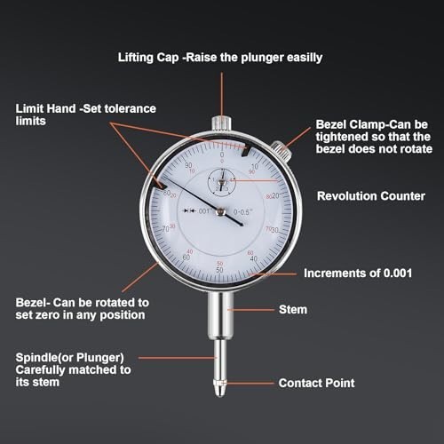 Bore Gauge Set 2″-6″ Range, 0.001″ Accuracy for Engine Cylinder & Wear Measureme