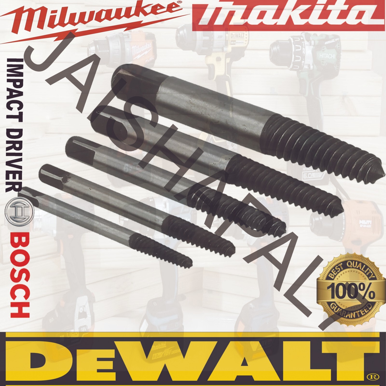 Stud Screw Extractor Broken Snapped Bolts Remove Repair 3mm-19mm DEWALT MAKITA