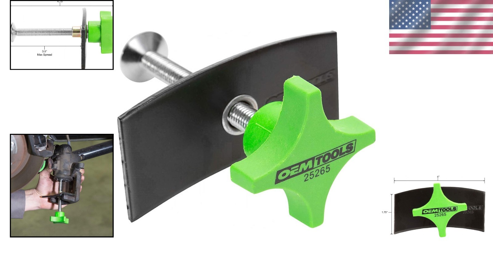 High Carbon Steel Brake Pad Spreader Tool for Domestic & Import Vehicles