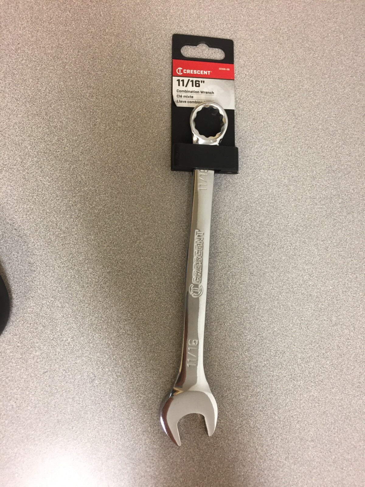 Crescent 11/16 in. X 11/16 in. 12 Point SAE Combination Wrench 8.90 in. L 1 pk