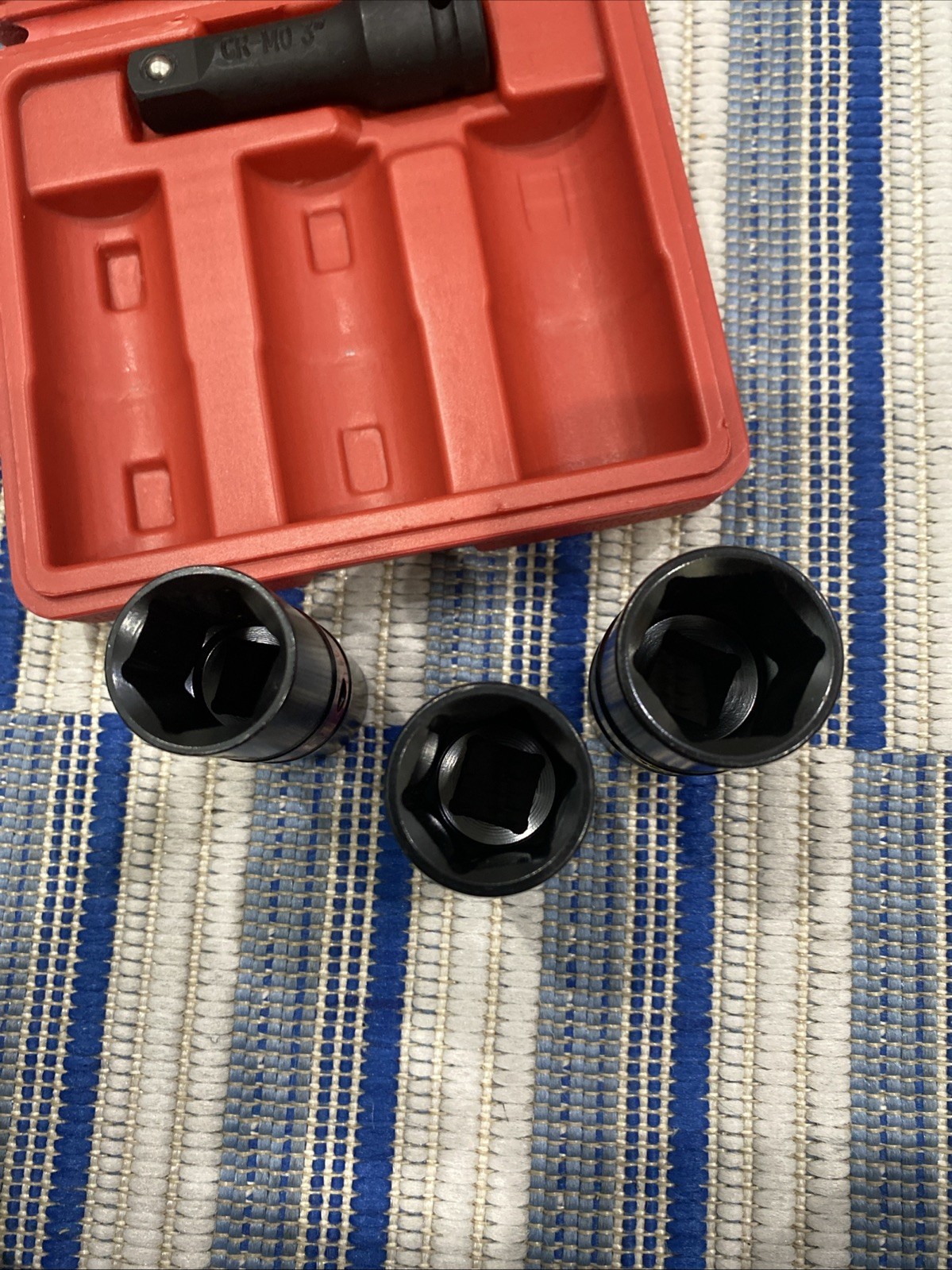 4PC 1/2″ DR FLIP LUG NUT IMPACT SOCKET SET METRIC/SAE MAG WHEEL Thin Wall TAIWAN