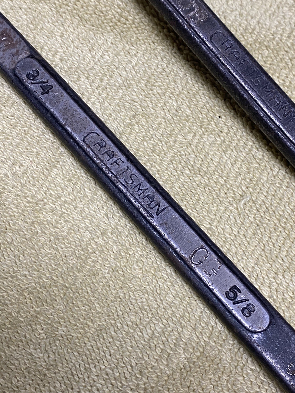 LOT OF 2 Craftsman Underline 5/8″ 11/16″ Offset Box Wrench 3/4 5/8 WRENCH