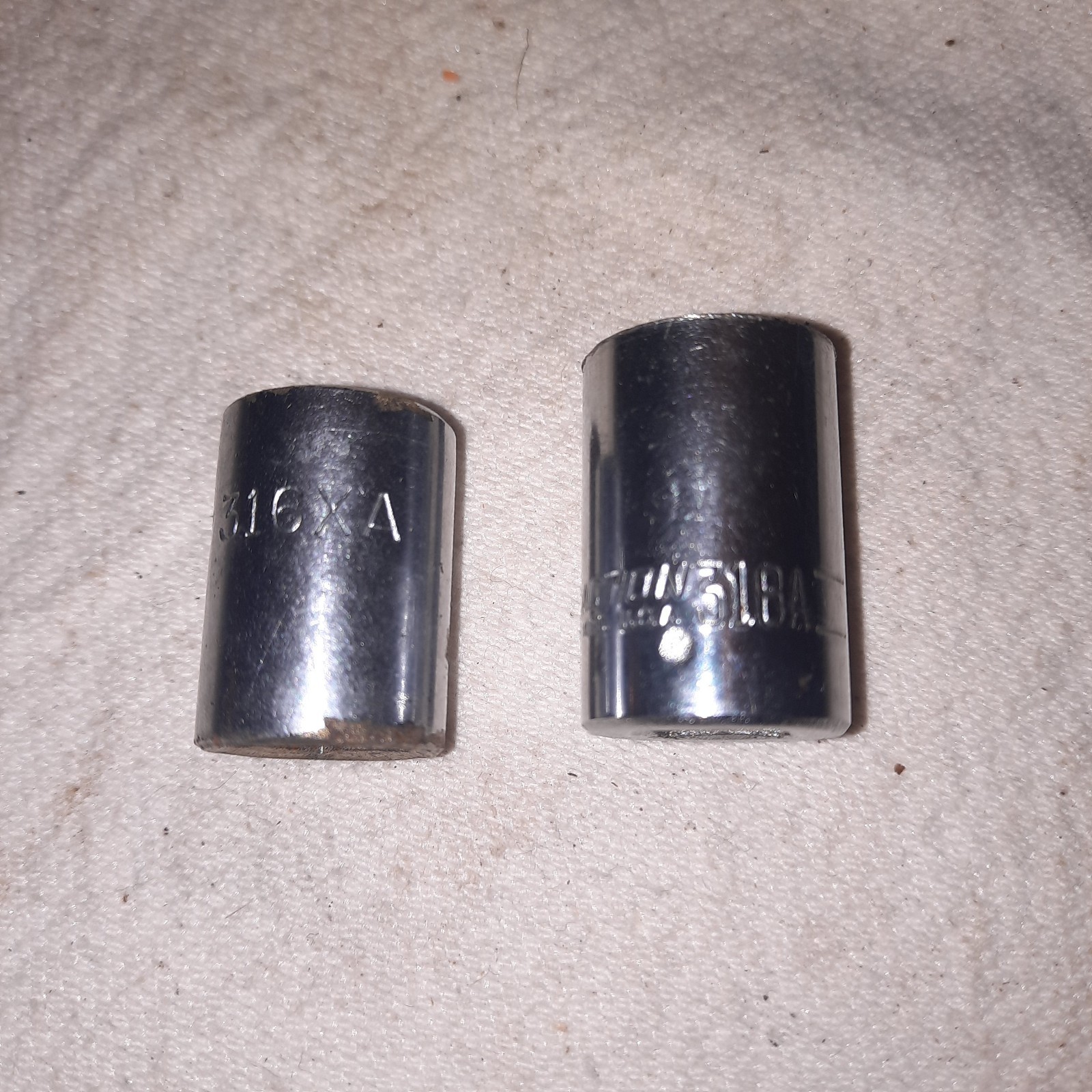 Action Industries 3/8 Dr 1/2 6 pt and 9/16 12 pt Chrome Sockets. Made in USA.