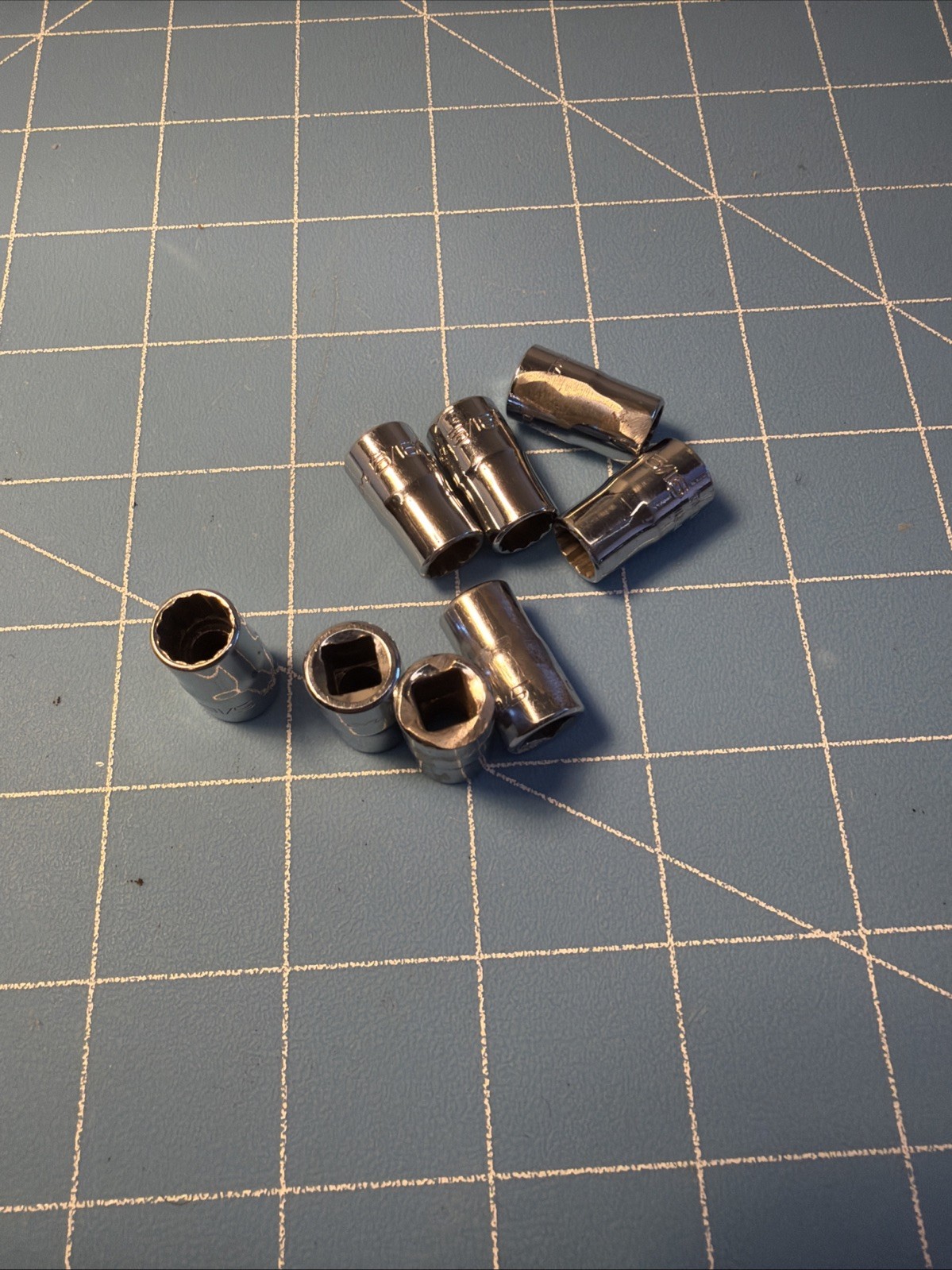 Snap On 1/4 Drive 5/16″ 12PT SAE Shallow Chrome Socket USA TMD10