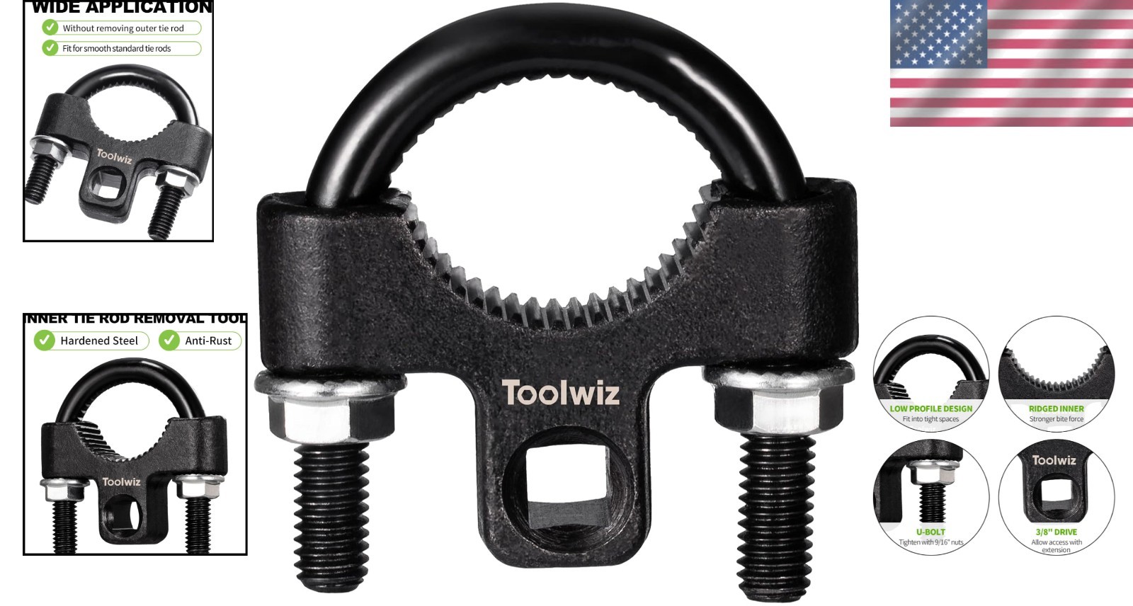 Universal 3/8″ Inner Tie Rod Tool with Non-Slip Grip for Easy Repairs – 30-42mm