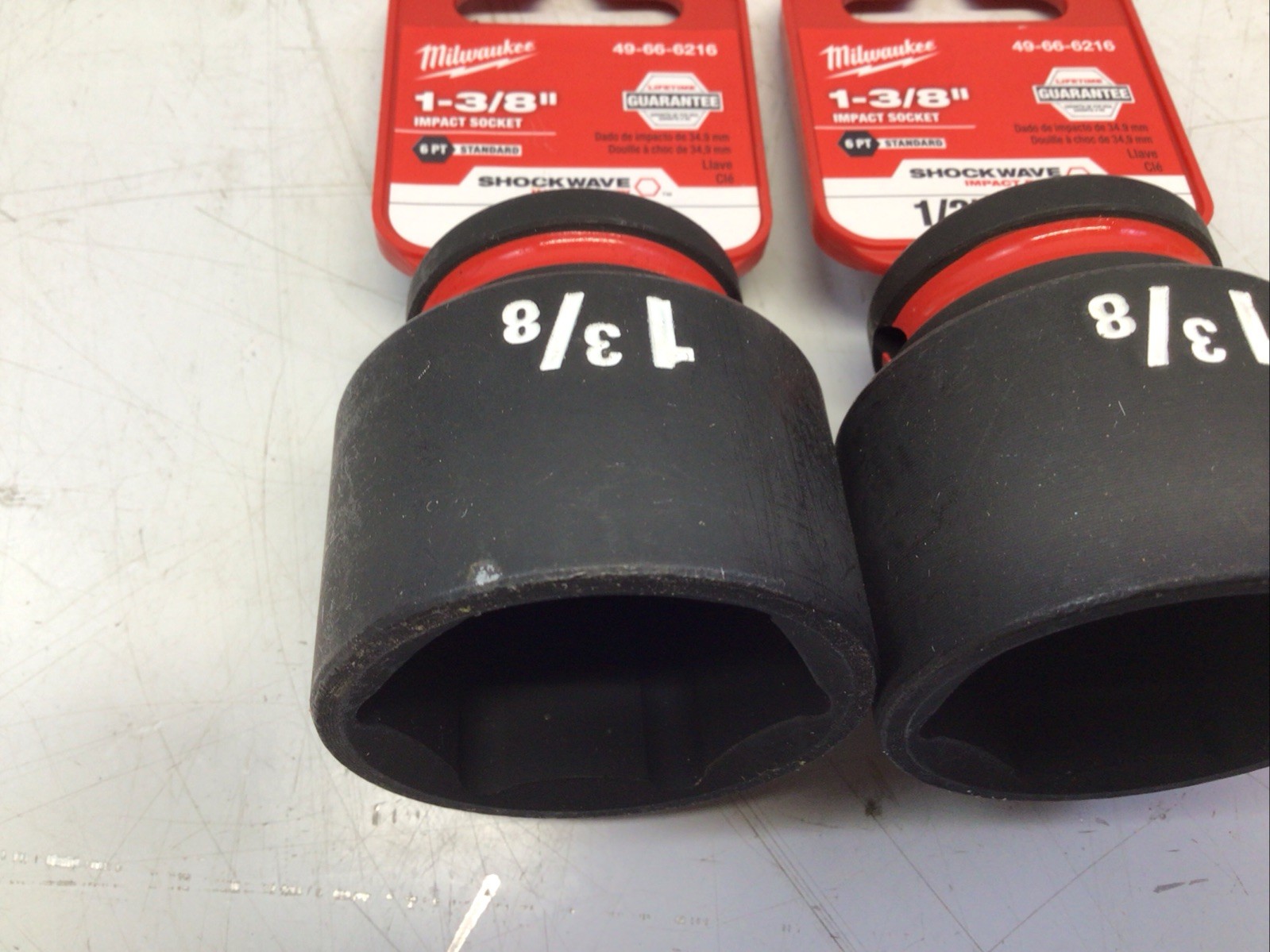 Milwaukee 49-66-6216 1-3/8 In. Shockwave Impact 1/2 In. Drive Socket 1-3/8″ 2pk