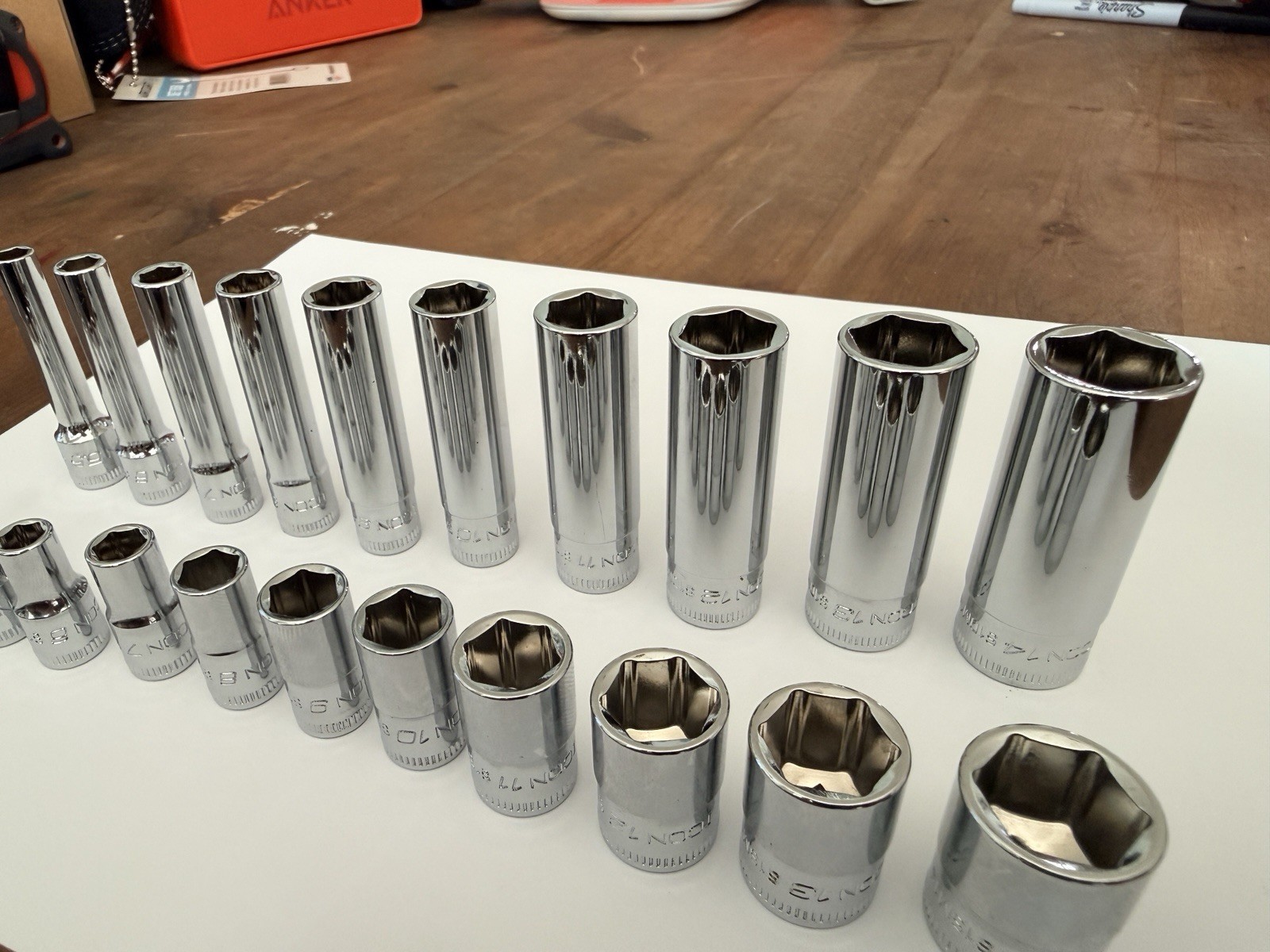 ICON 1/4” Drive 6Pt Metric Shallow/Deep Socket Chrome – Choose Size mm