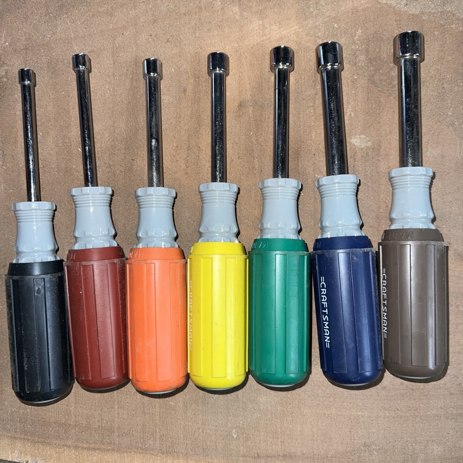 Vintage Craftsman 7pc Metric Driver Set Cushion Grip USA