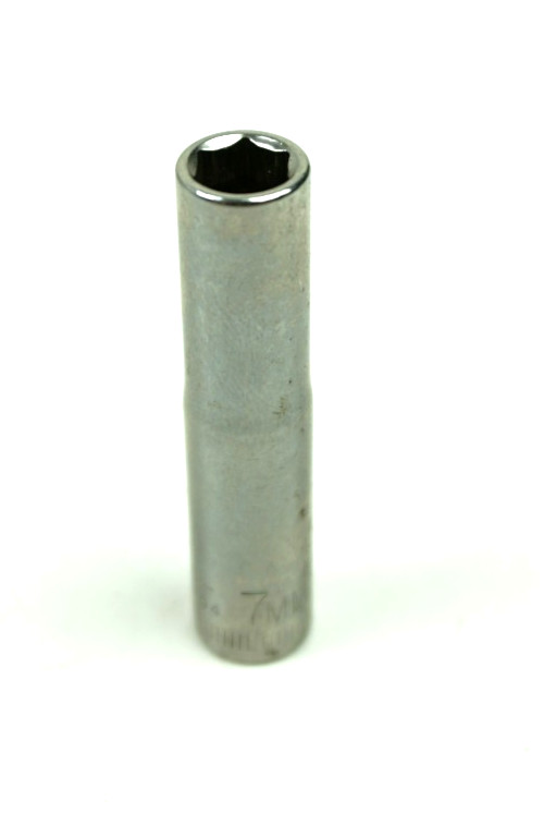 Craftsman -G- 7mm 6 Point Deep Chrome Socket 1/4″ Drive 44404 USA