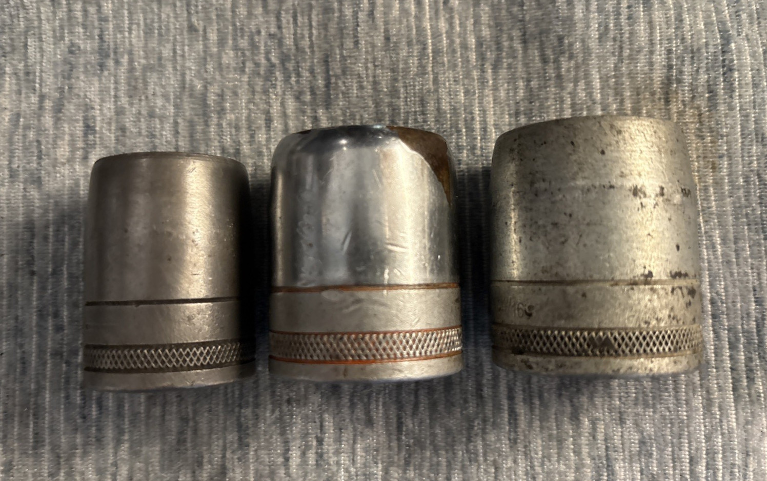 Vintage Knurled S-K (SK) Socket Lot – 1/2 Drive SAE 10 PCs – 7/16” to 1 1/16”