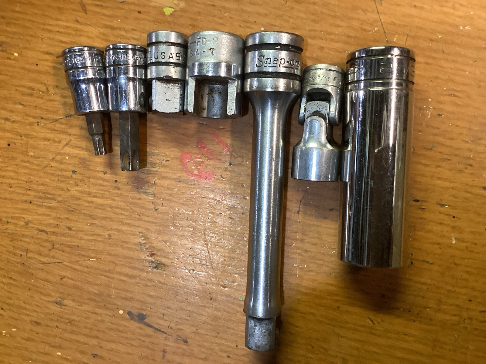 Used Misc, Snap On Tools.sockets, Extensions, Adapter, Torx, Speciality