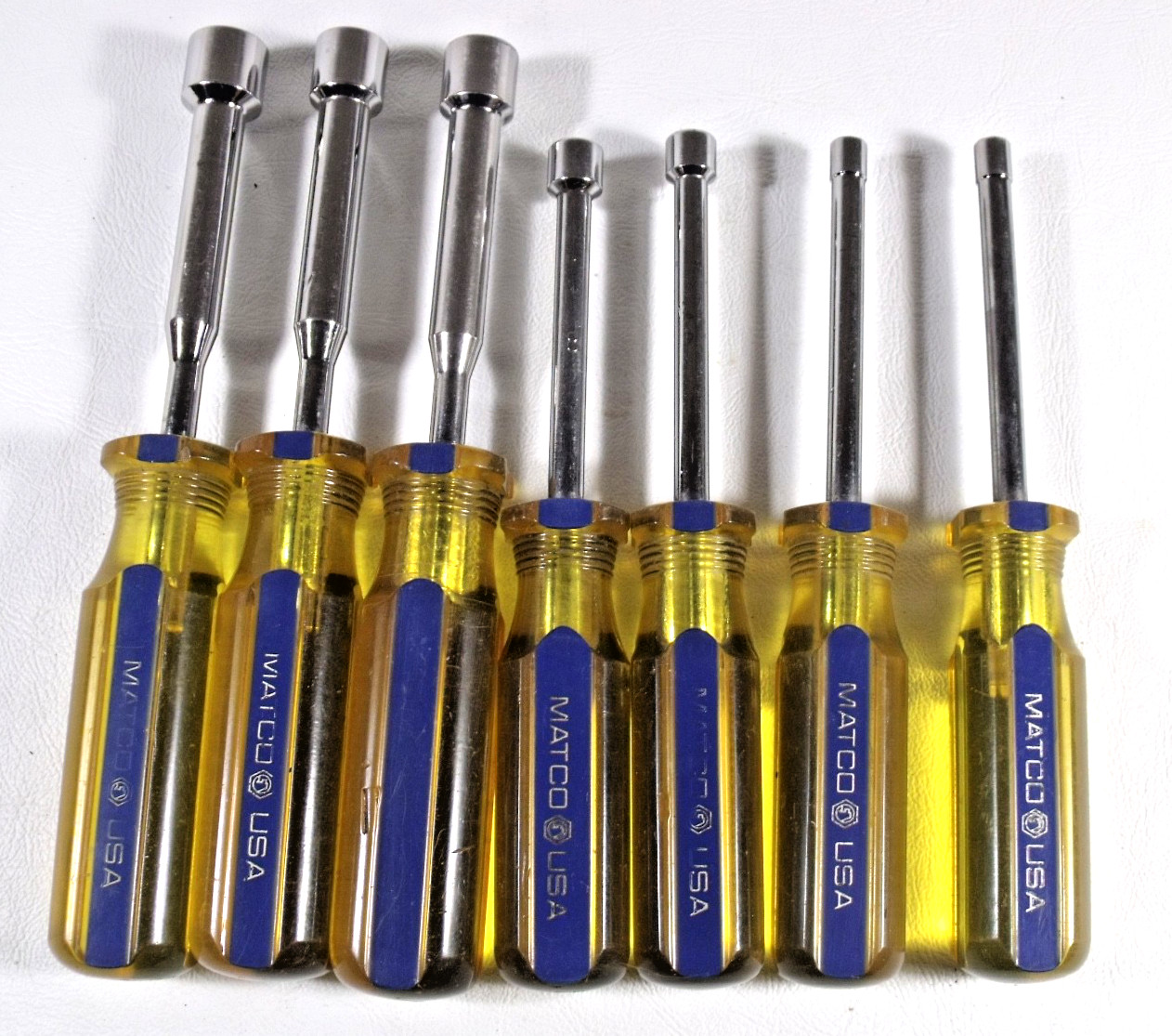 MATCO 7 pc Metric Nut Driver Set 4mm, 5mm, 7mm, 8mm, 10mm, 11mm, 13mm