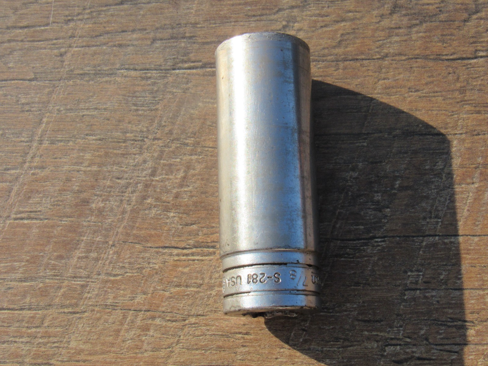 SNAP ON 7/8″ S281 1/2″ DRIVE SAE 12 POINT DEEP CHROME SOCKET UNDERLINE S 281 7/8