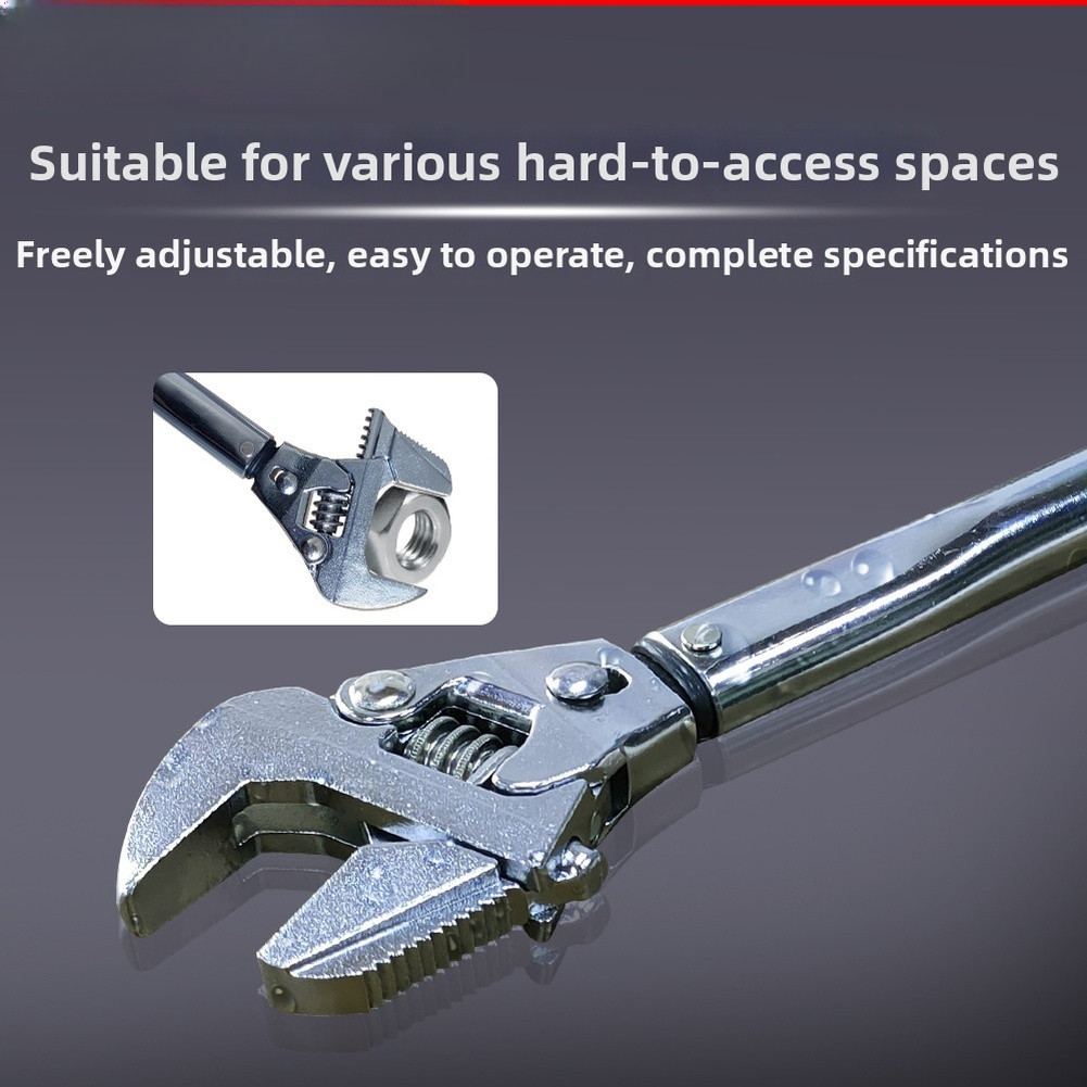 Chromium Vanadium Steel Ratchet Wrench 4 in 1 Torque Tool 19 NM to 110 NM 305mm