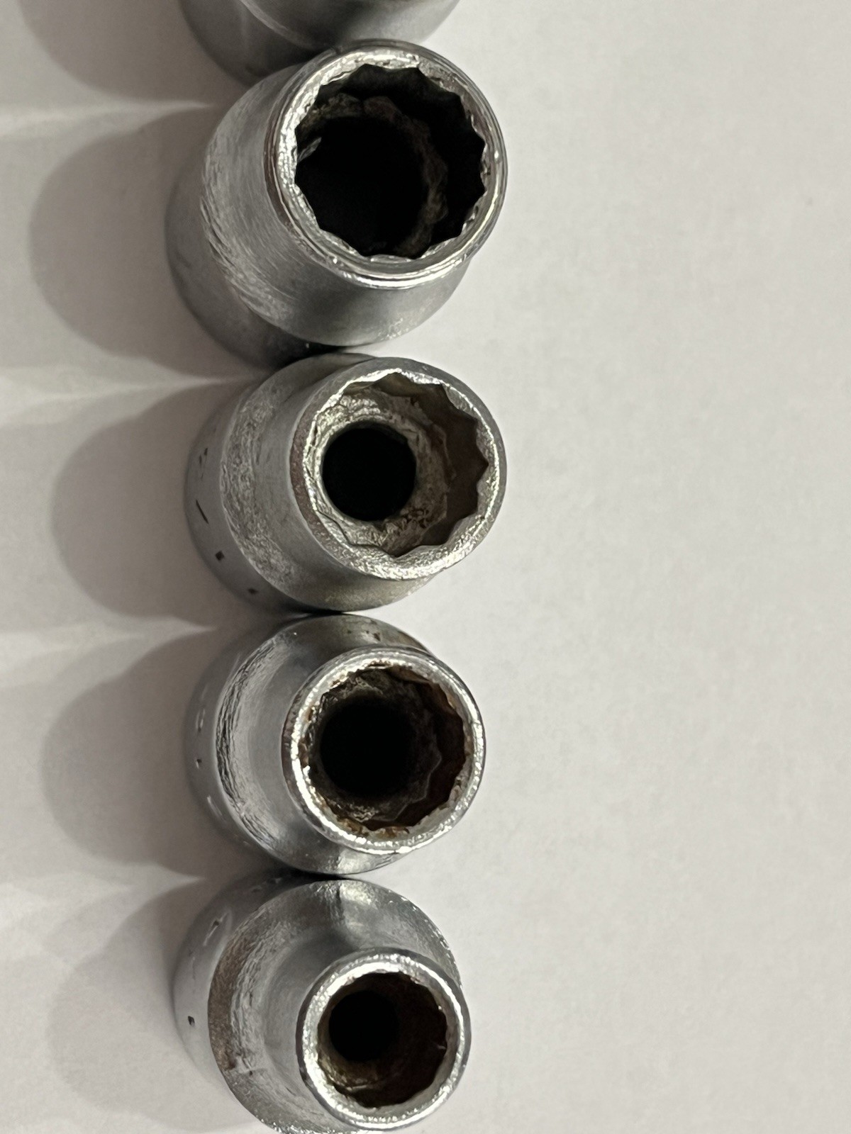 Thorsen 3/8” Drive 10pc SAE Sockets USA 3/4” Down To 1/4” 12 Point Shallow